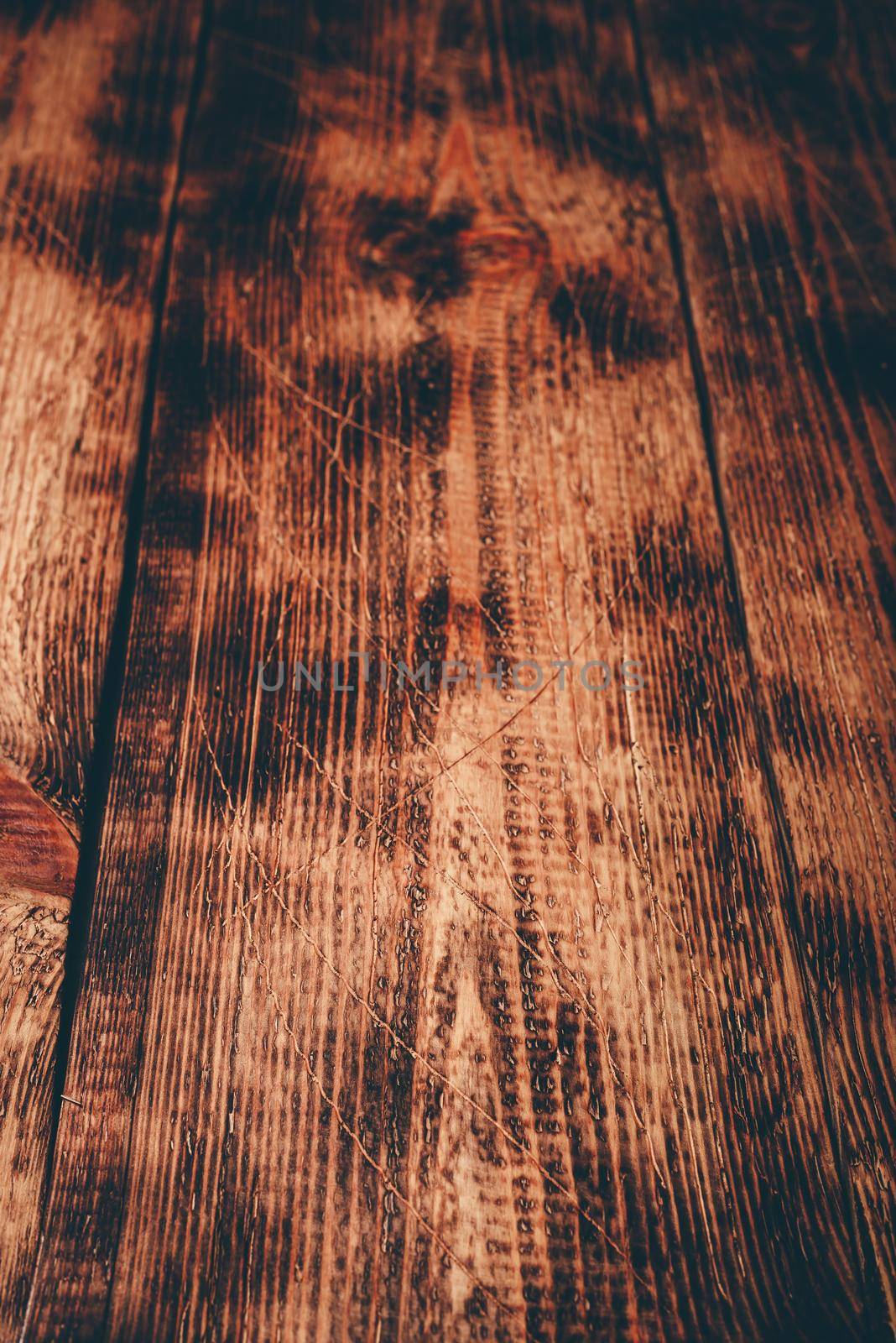 Old wooden surface with scratch and stains