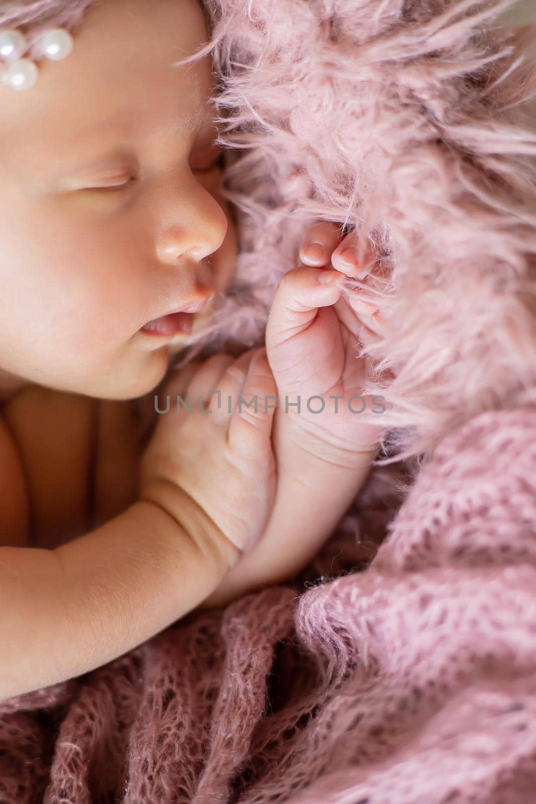 Newborn baby beautiful baby girl. Selective focus. people.