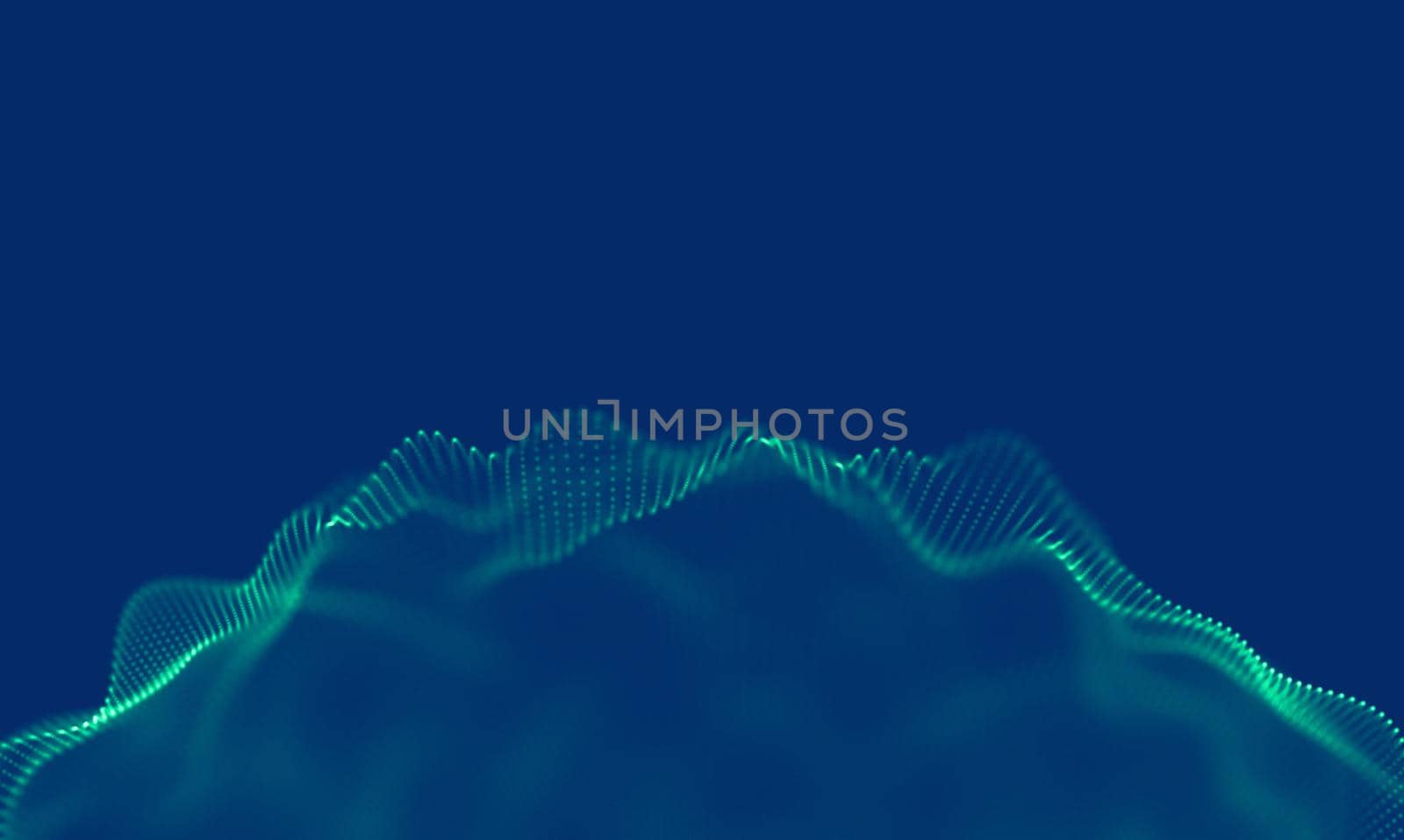 Abstract Blue Geometrical Background. Connection structure. Science background. Futuristic Technology сonnecting dots and lines. Big data visualization and Business by DmytroRazinkov
