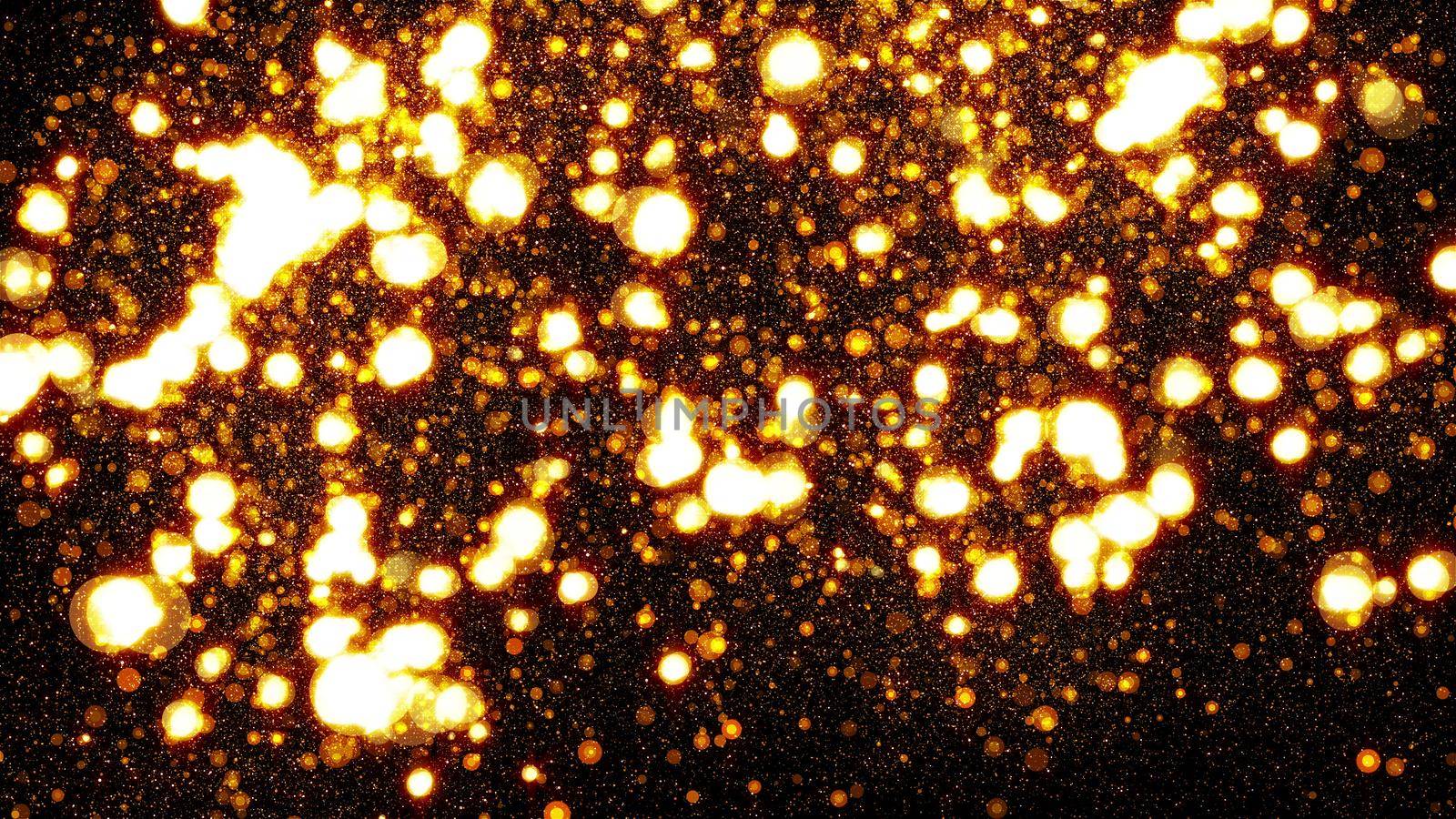Embers particles. Computer generated 3d render