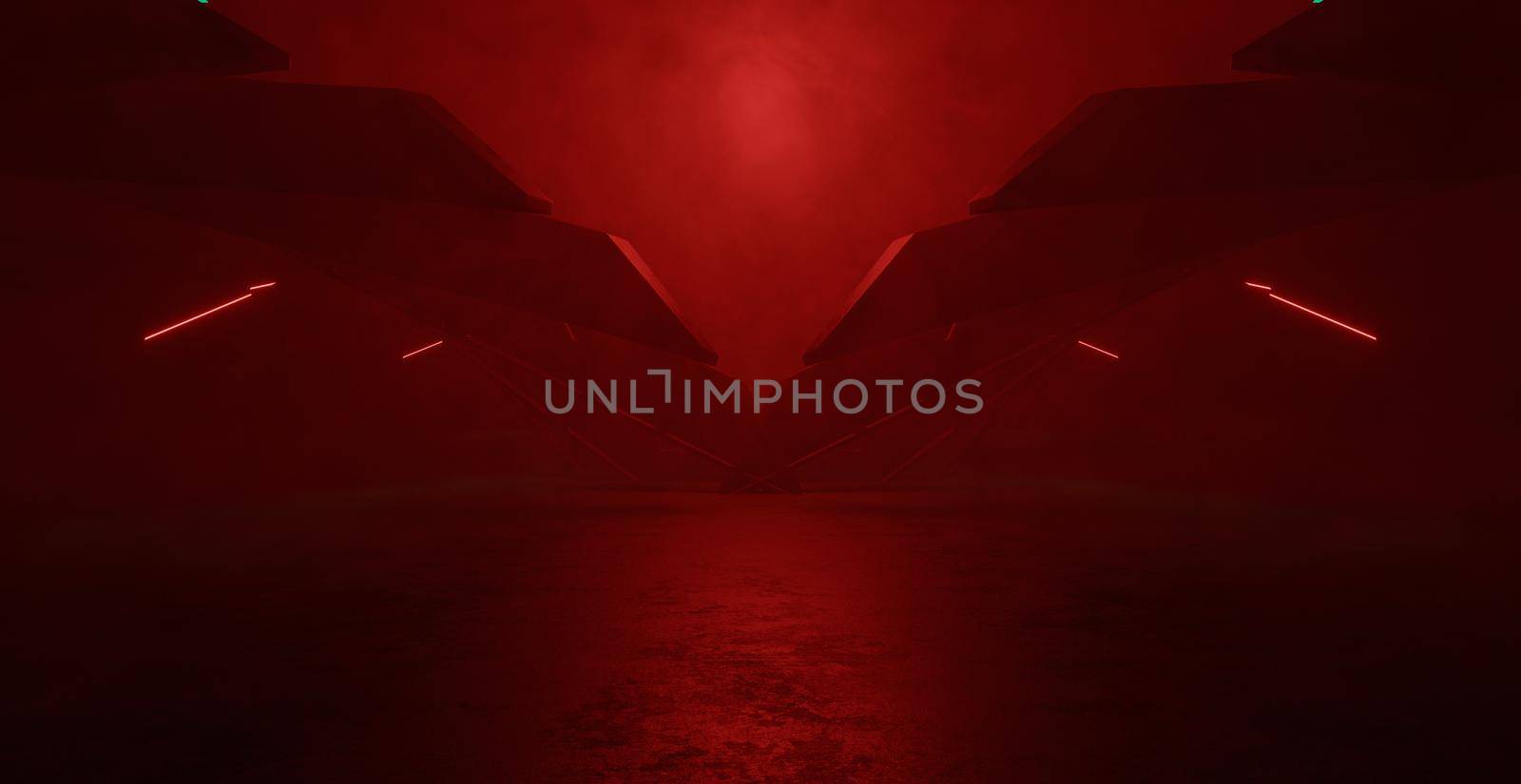 Fantasy Unknown Red Illustration Banner Background Wallpaper 3D Illustration