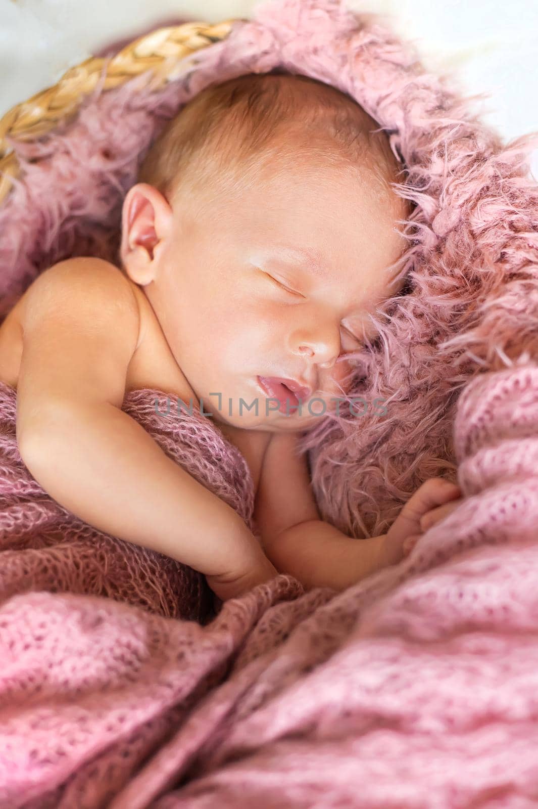 Newborn baby beautiful baby girl. Selective focus. people.