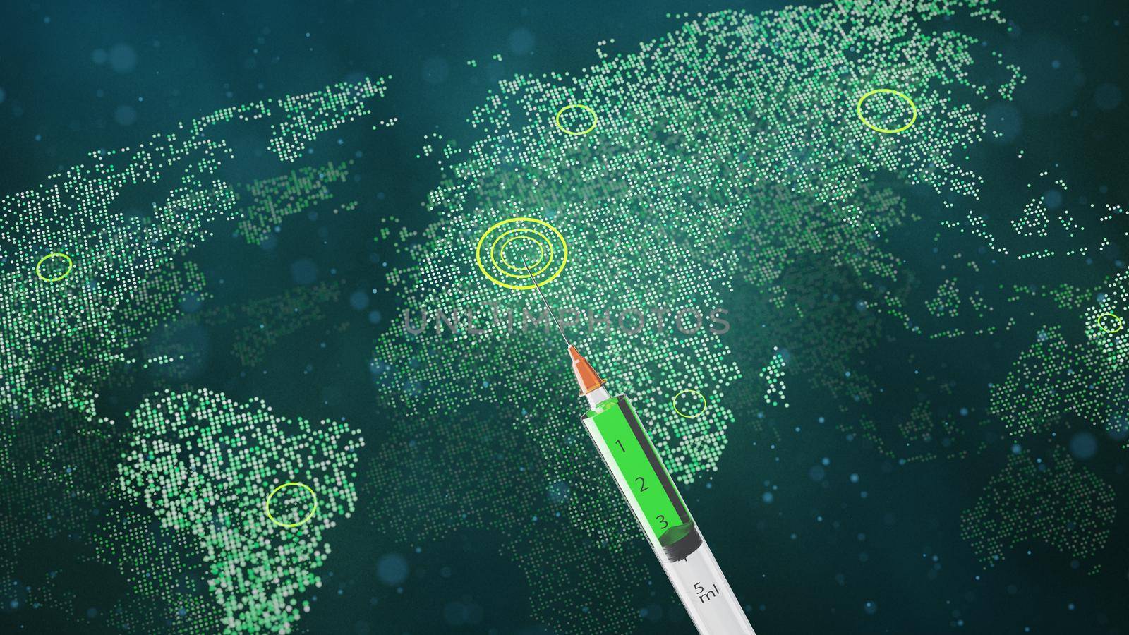 Corona virus outbreak. Epidemic virus protection concept. 3D rendering