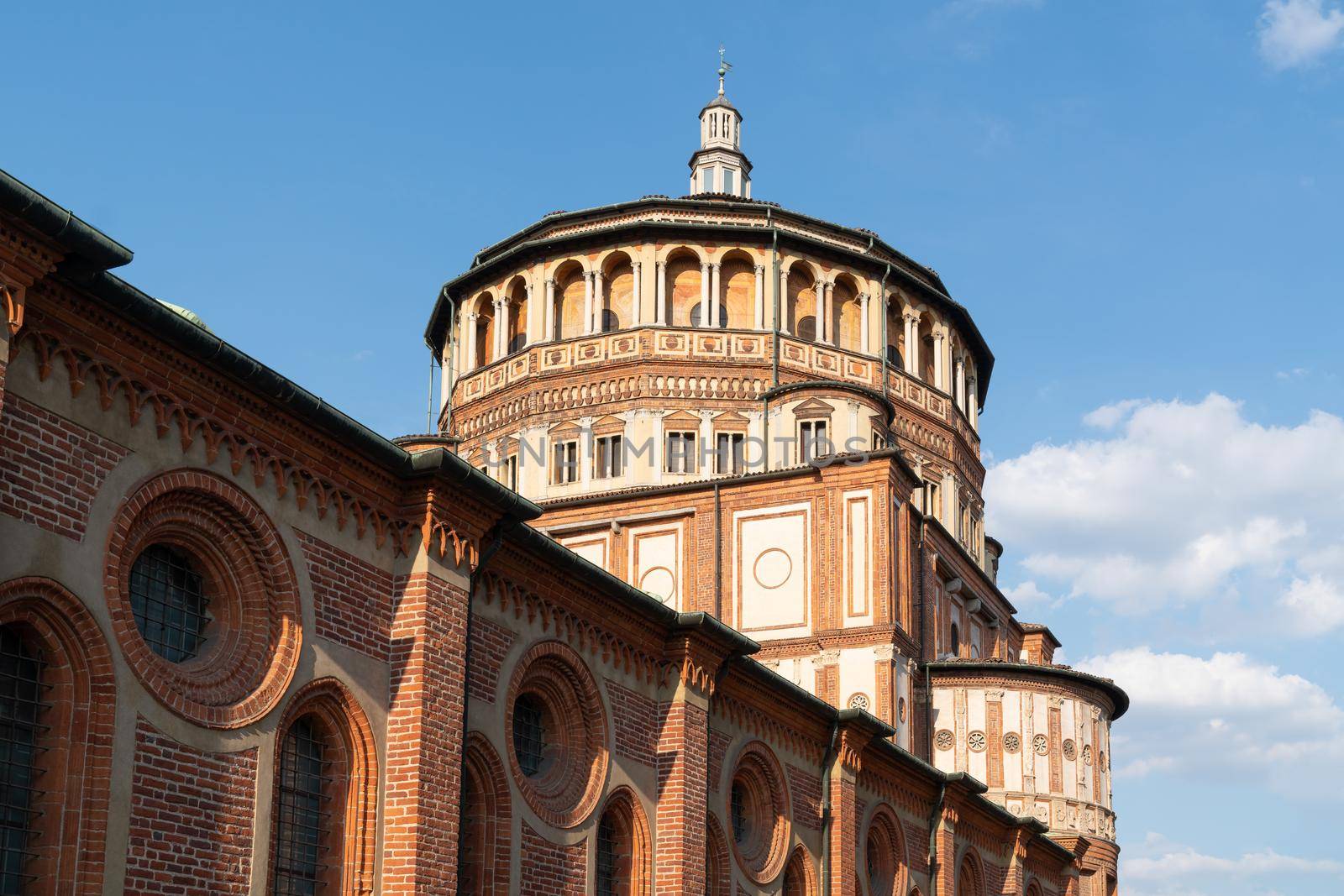 Church of Holy Mary of Grace (Chiesa di Santa Maria delle Grazie, 1497), This church is famous for hosting Leonardo da Vinci masterpiece "The Last Supper",Milan, Italy.