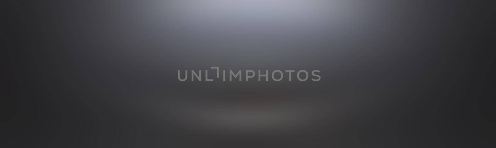 Abstract luxury blur dark grey and black gradient, used as background studio wall for display your products. by Benzoix