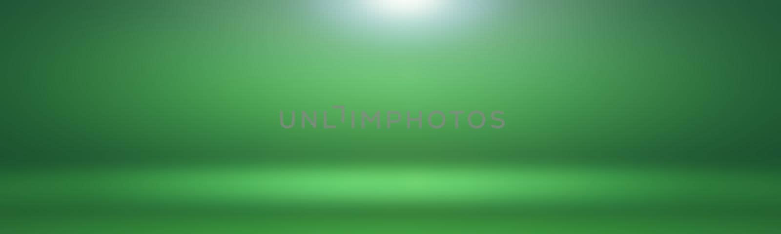 Luxury plain Green gradient abstract studio background empty room with space for your text and picture by Benzoix