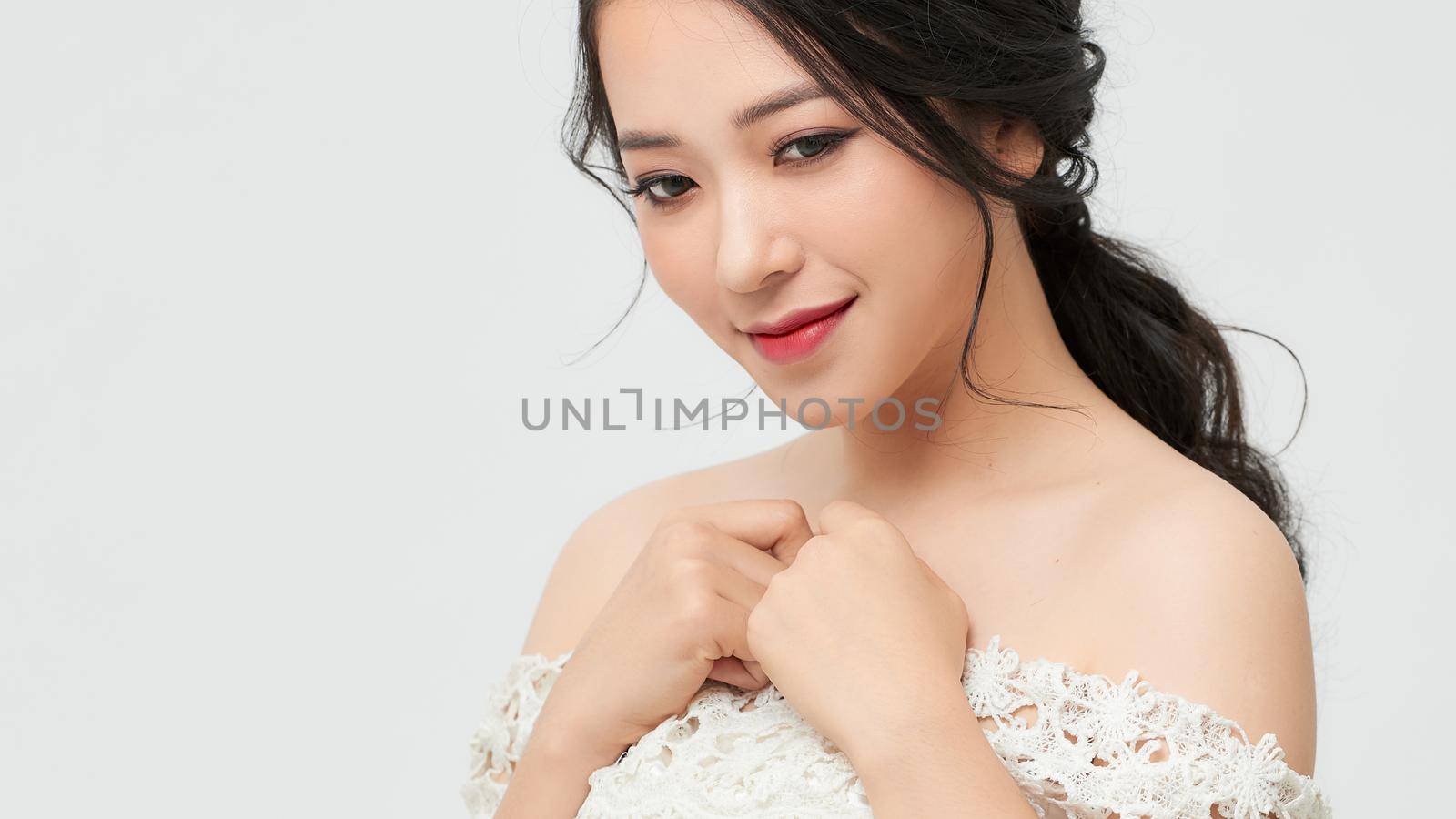 Beauty Portrait of Cute Woman Fashion Model