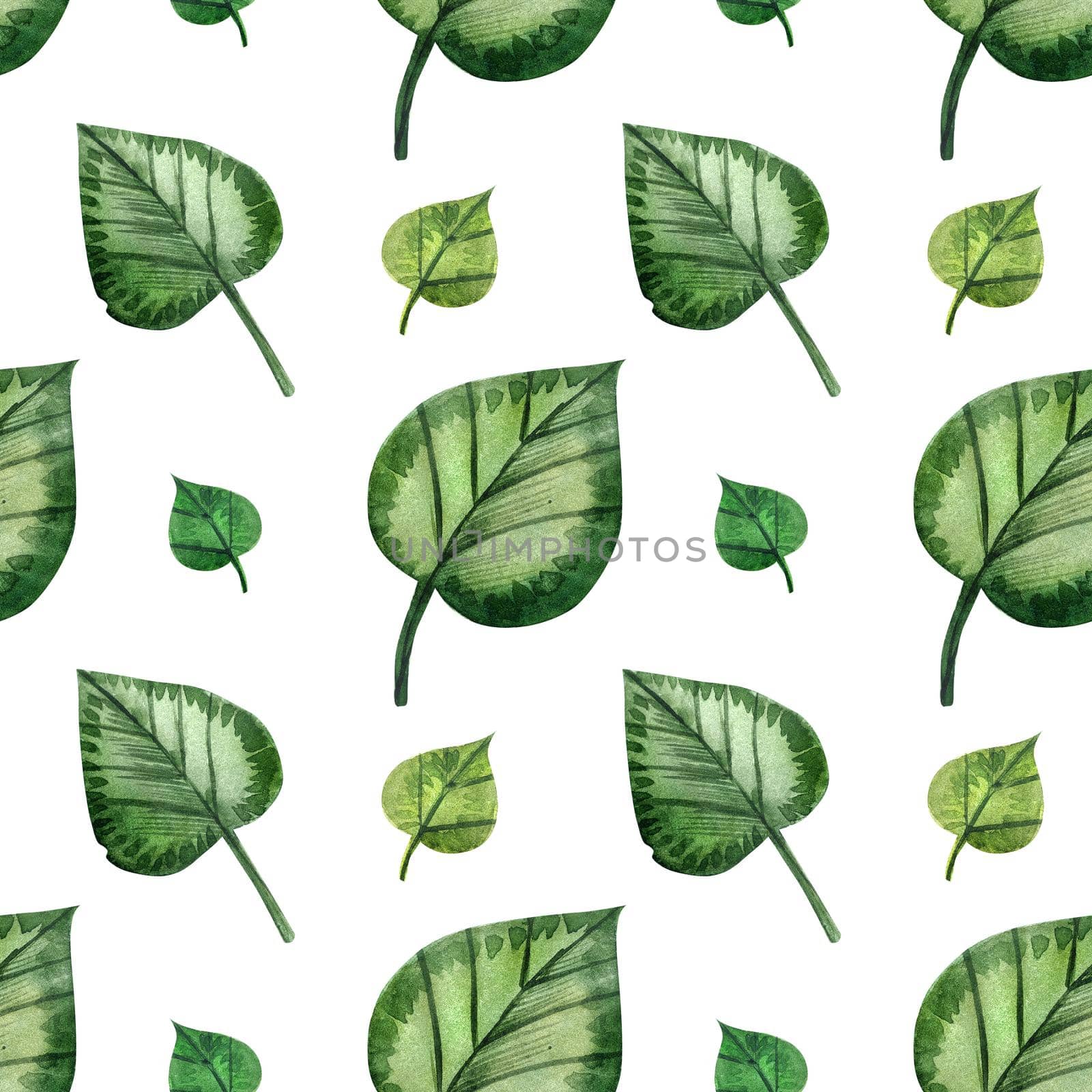 Wild Plants hand painted watercolor. Seamless pattern on a white background. Path included.
