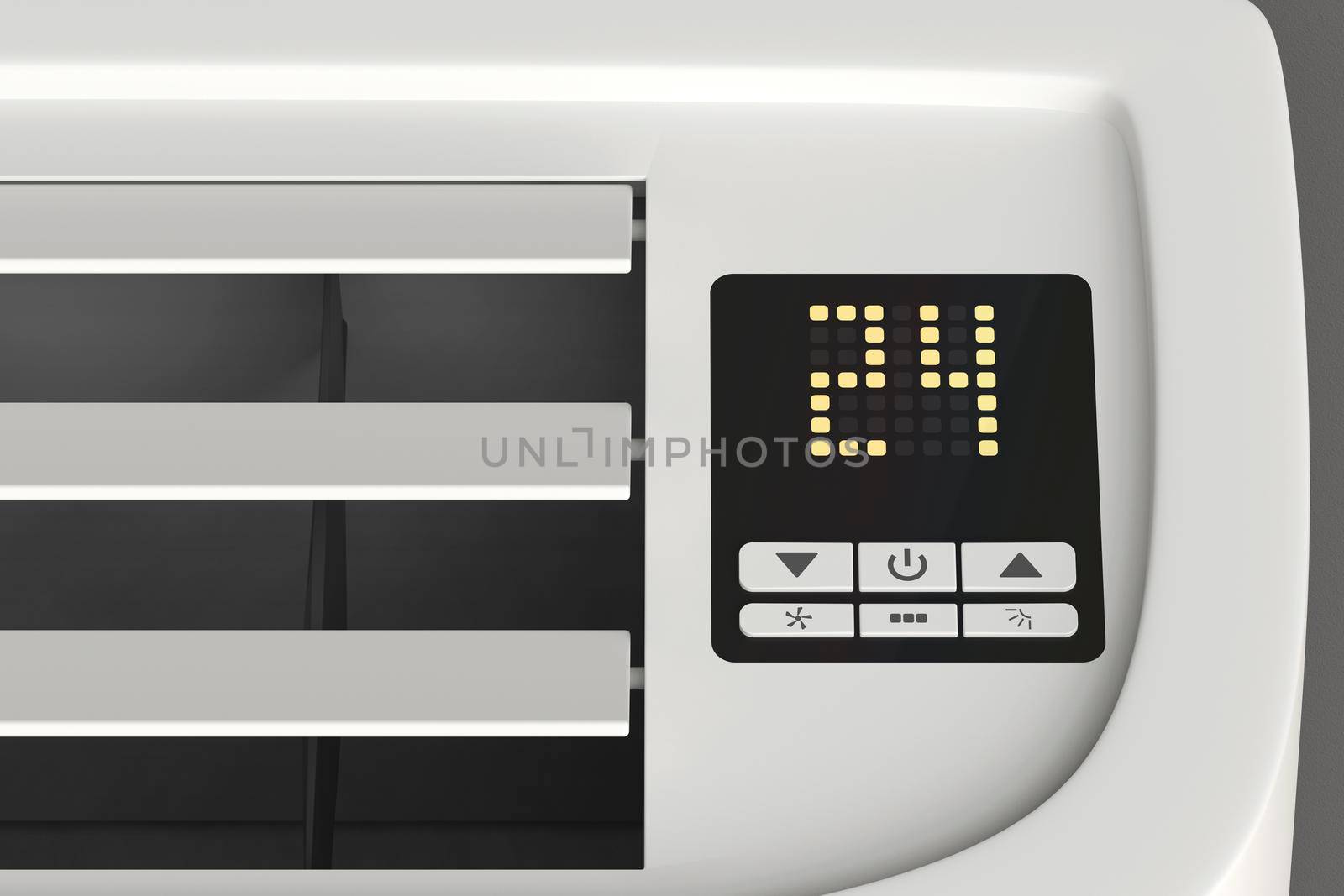 Floor or ceiling mounted air conditioner control panel by magraphics