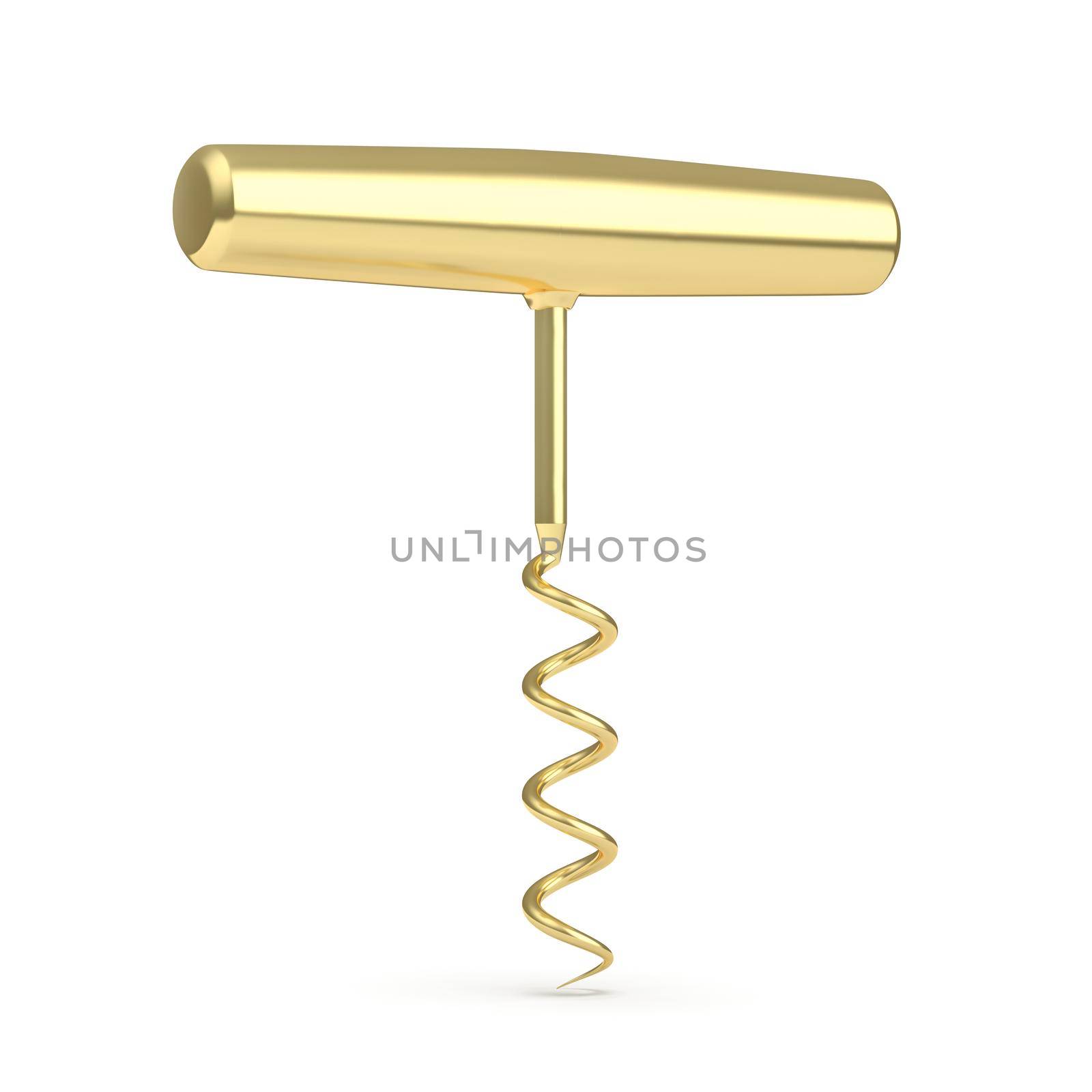 Shiny golden corkscrew by magraphics