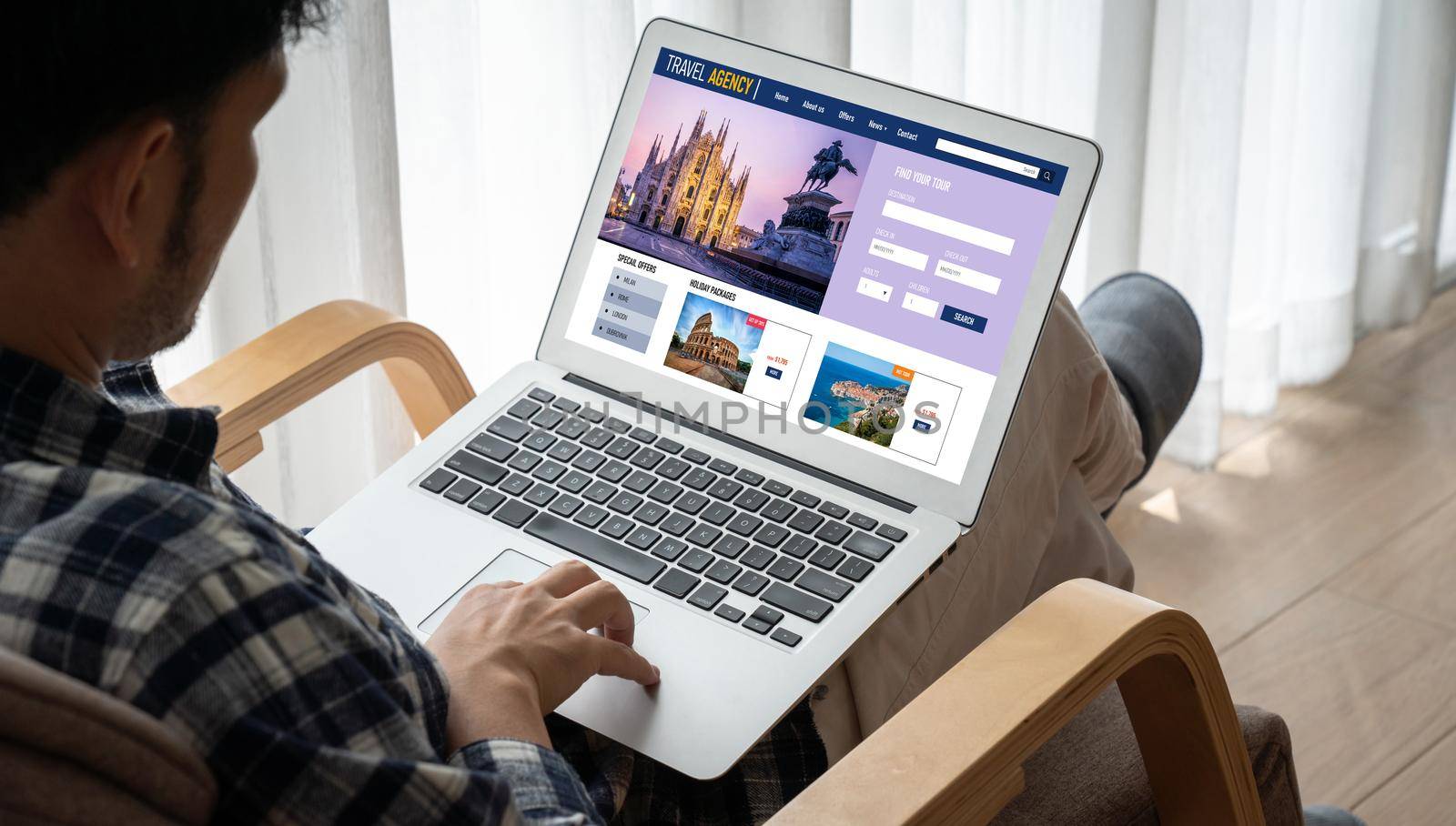Online travel agency website for modish search and travel planning offers deal and package for flight , hotel and tour booking
