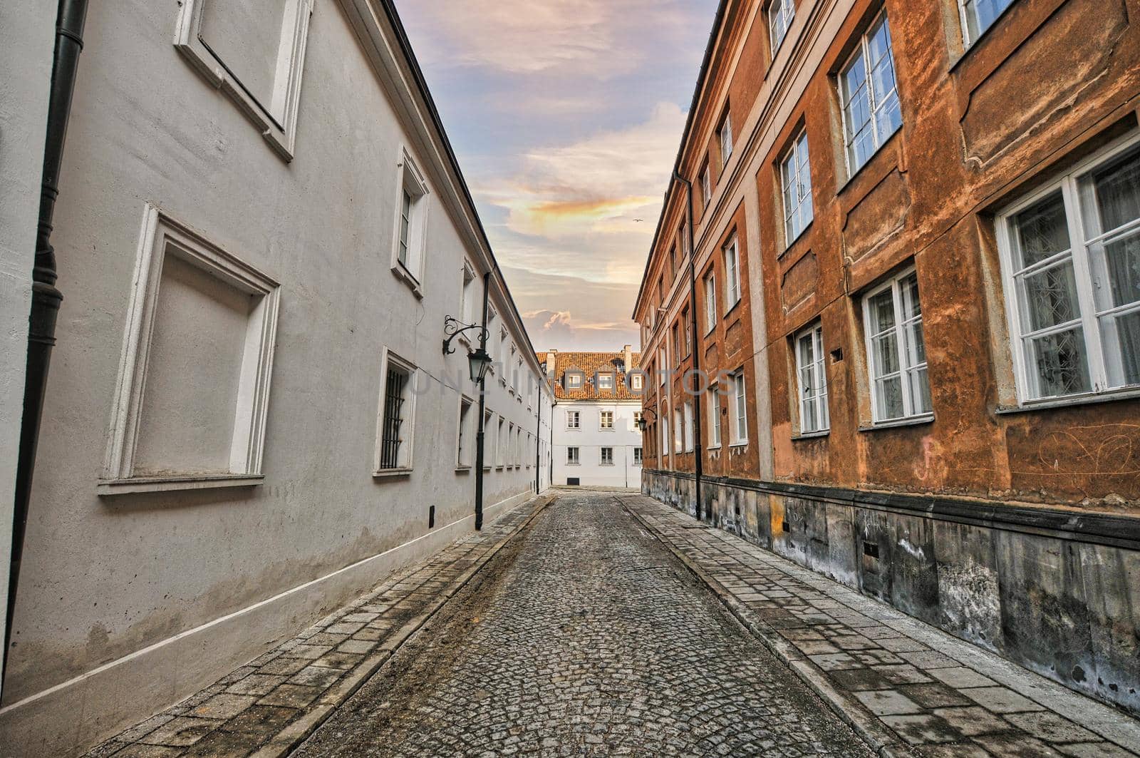 Road with stone in Warsaw,Poland by feelmytravel