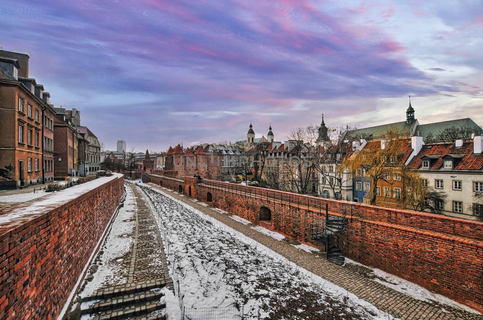 Warsaw or Warszawa city in Poland with rich history and historical buildings