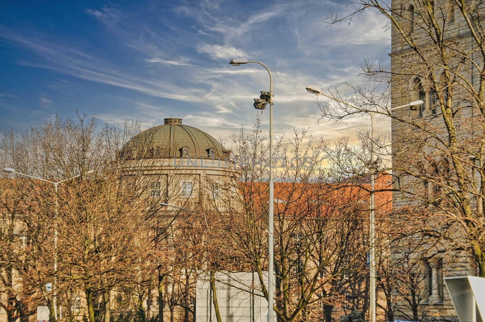 Famous city of Poznan in Poland, with nice historic buildings