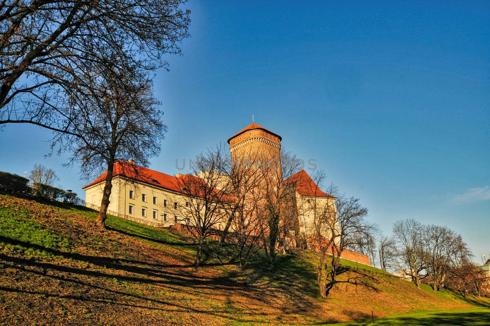 Historic royal Wawel castle in Krakow Poland