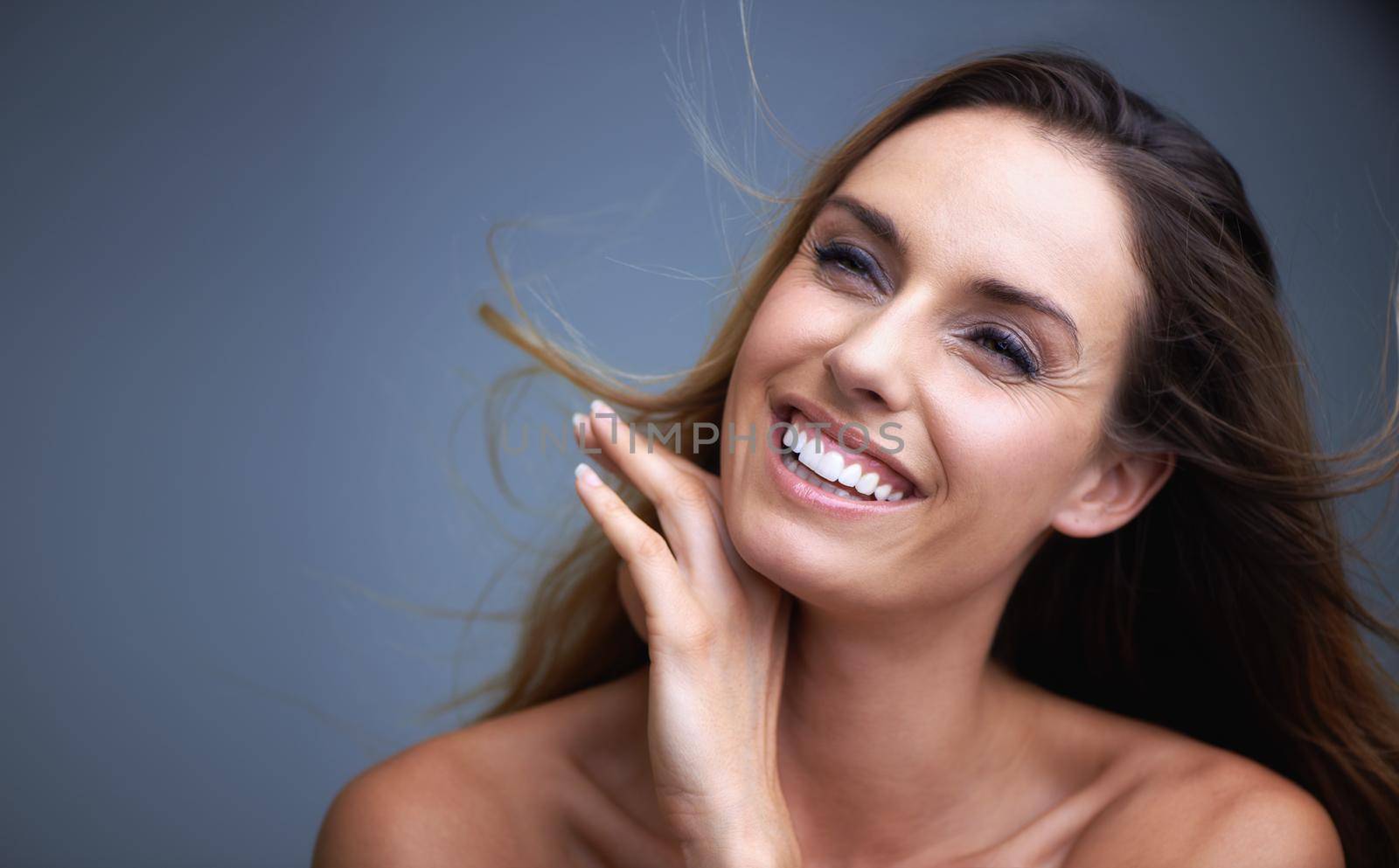 Beauty shot of a young woman.