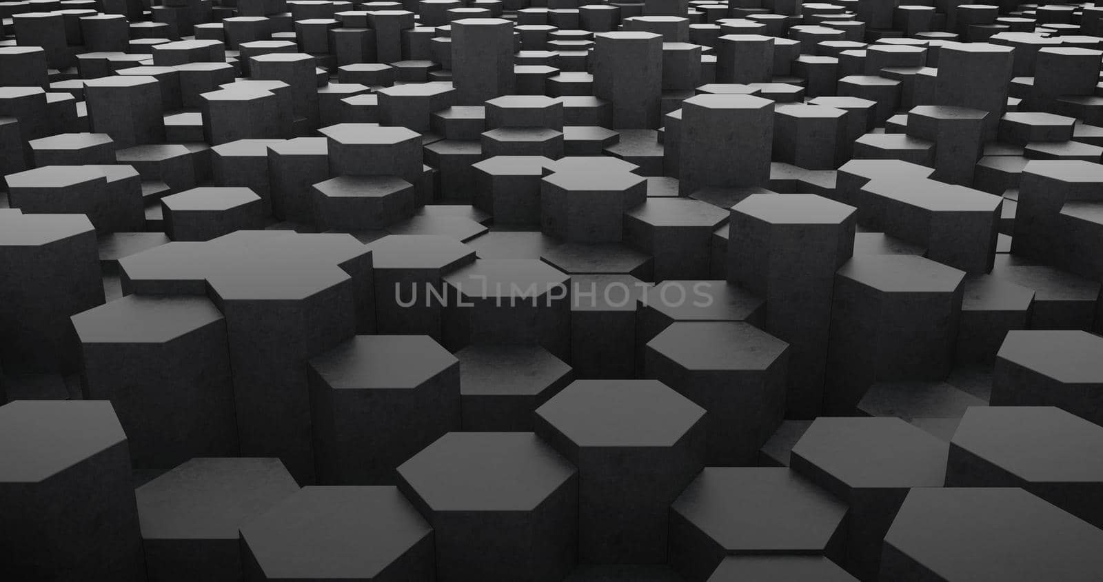 Minimalist background with black hexagonal. by ImagesRouges