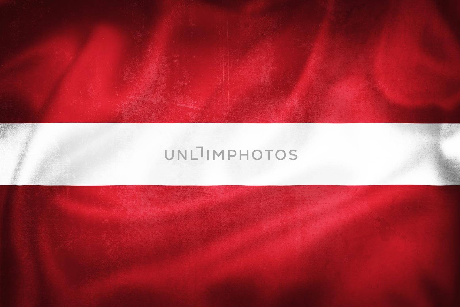 Grunge 3D illustration of Latvia flag, concept of Latvia 