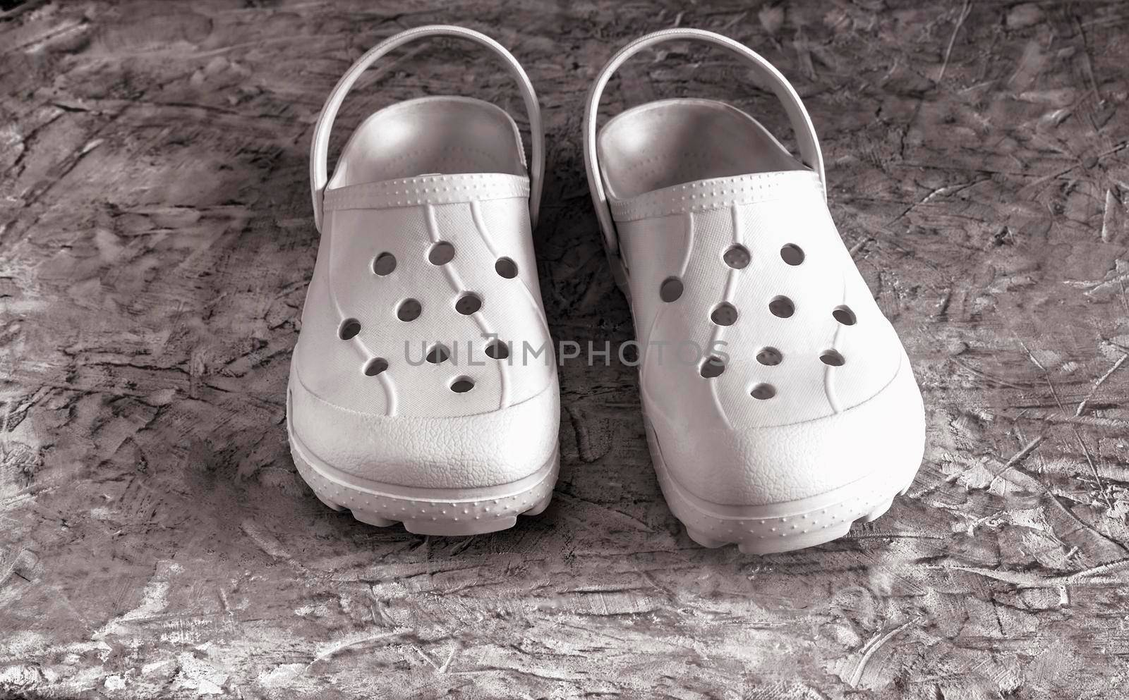 A pair of white women's summer sandals by georgina198