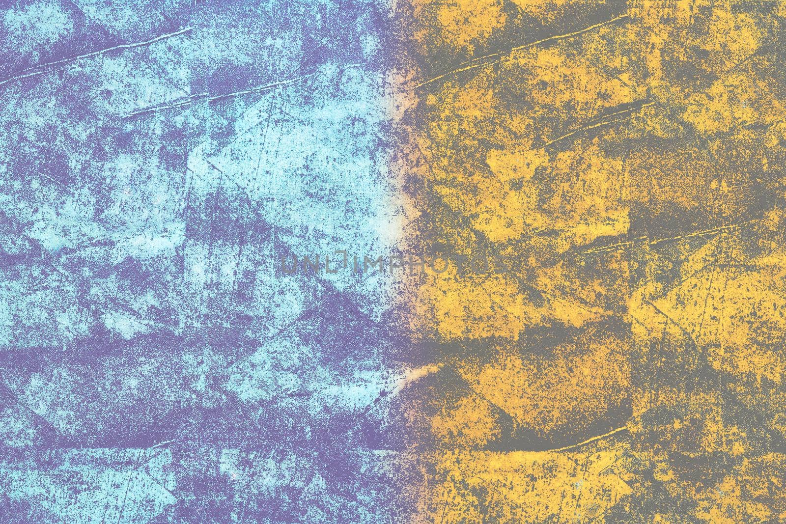 Yellow and blue surface with marble texture to insert text and decor by jovani68
