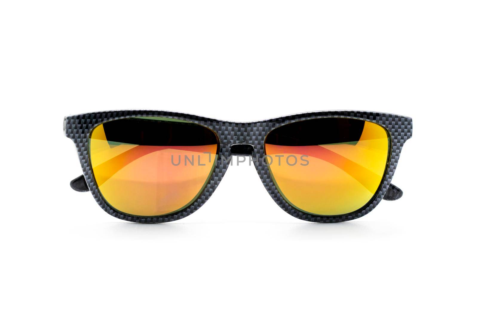 Image of modern fashionable sunglasses isolated on white background, Glasses. by yod67