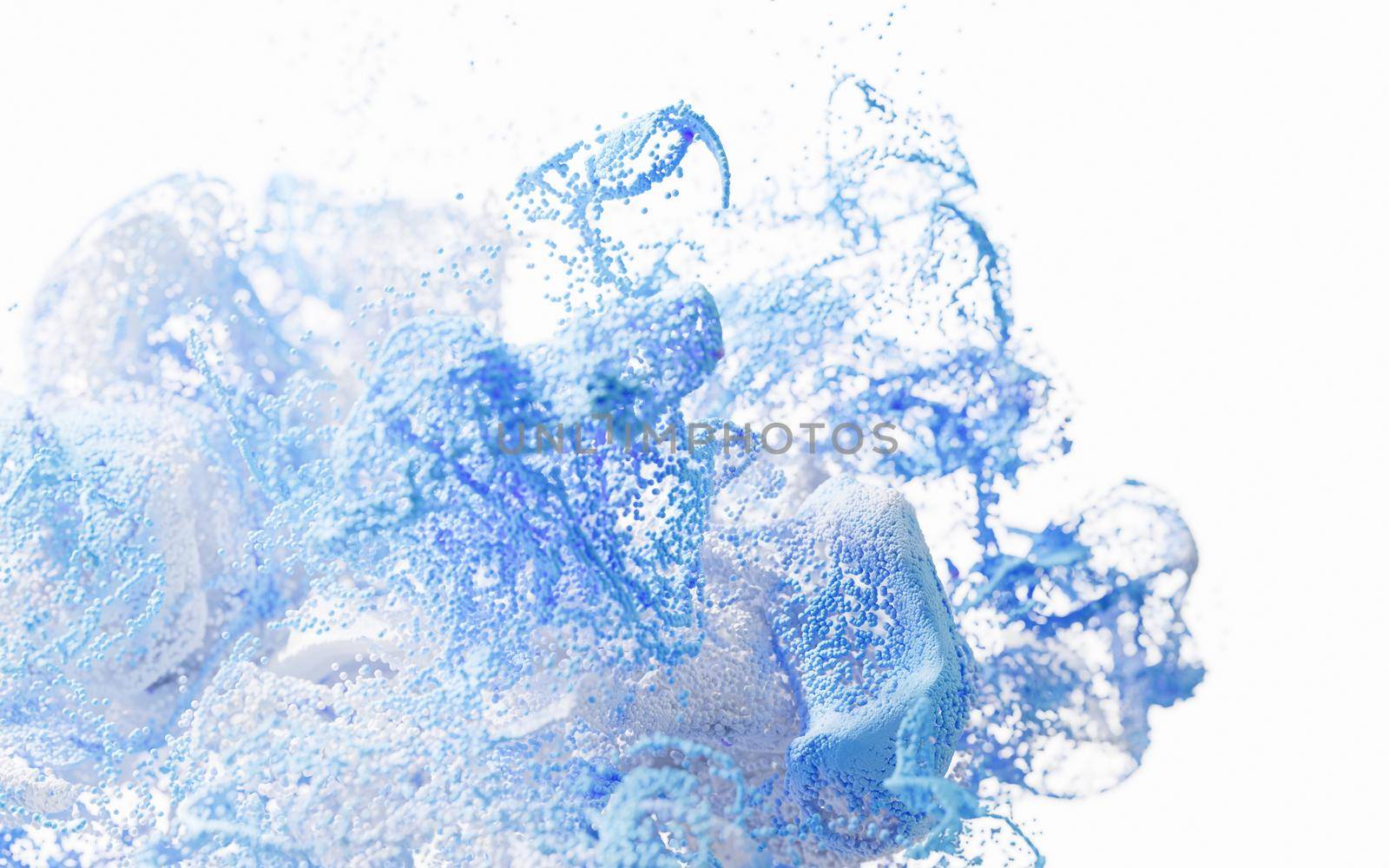 Abstract wave particles pattern, 3d rendering. by vinkfan