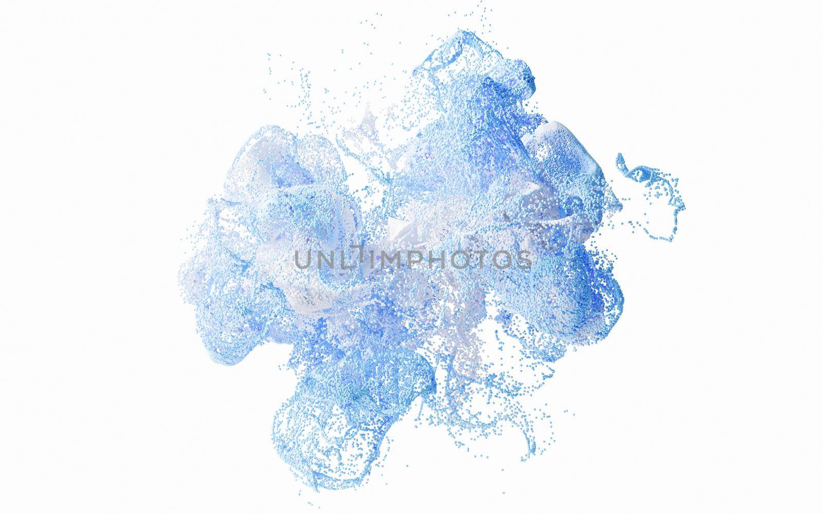 Abstract wave particles pattern, 3d rendering. by vinkfan