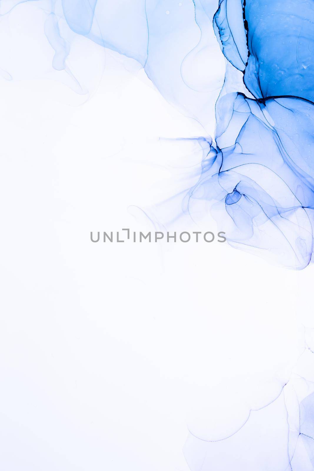 Marble ink abstract art from exquisite original painting for abstract background . Painting was painted on high quality paper texture to create smooth marble background pattern of ombre alcohol ink .