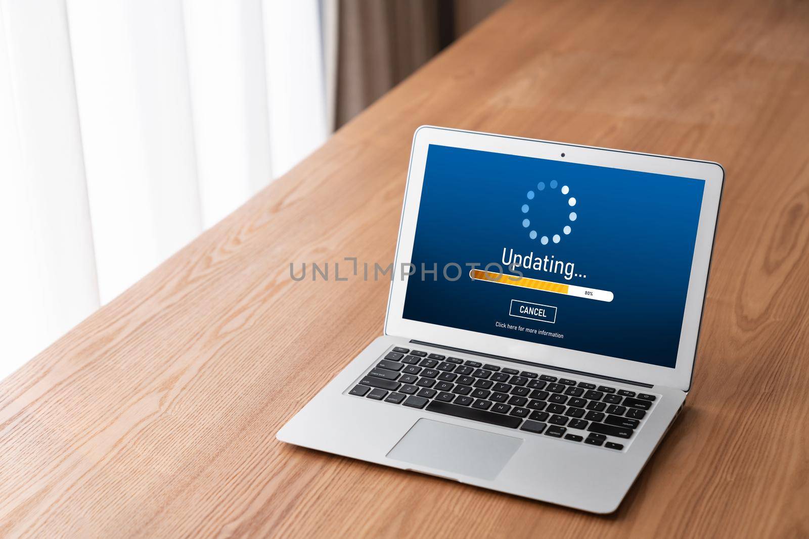 Software update on computer for modish version of device software upgrade