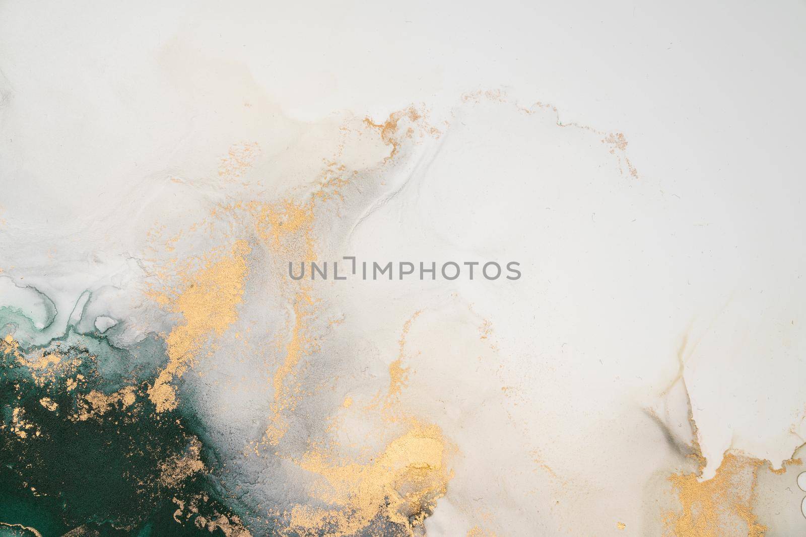 Marble ink abstract art from exquisite original painting for abstract background . Painting was painted on high quality paper texture to create smooth marble background pattern of ombre alcohol ink .