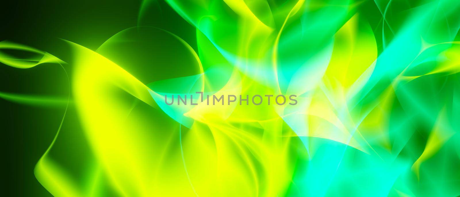 Extraordinary Abstract Light Art Soft Light Green Banner Background Wallpaper by yay_lmrb