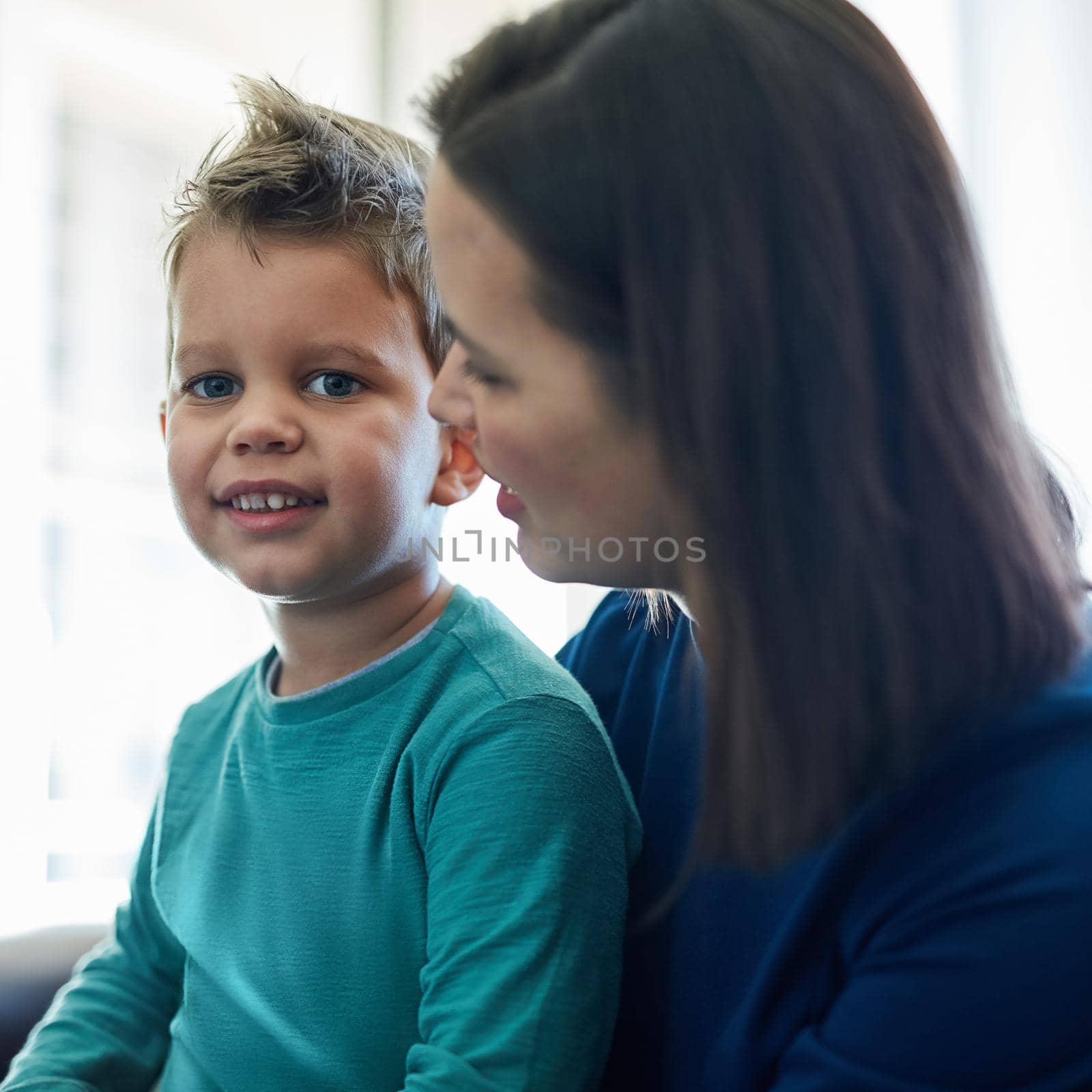 Moms the one he loves the most. Cropped shot of a mother and son bonding together at home. by YuriArcurs