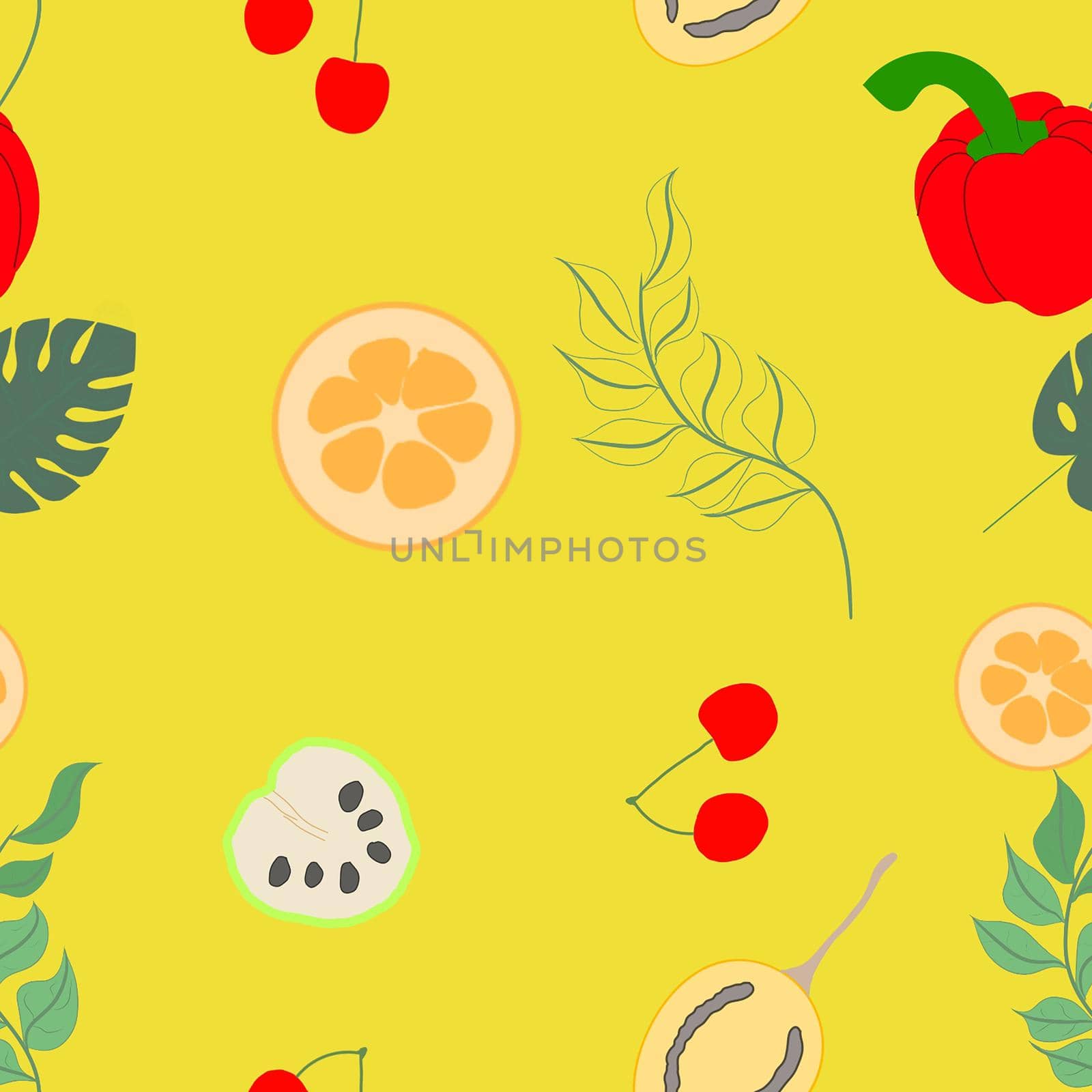 Set of fruits and vegetables by Andelov13