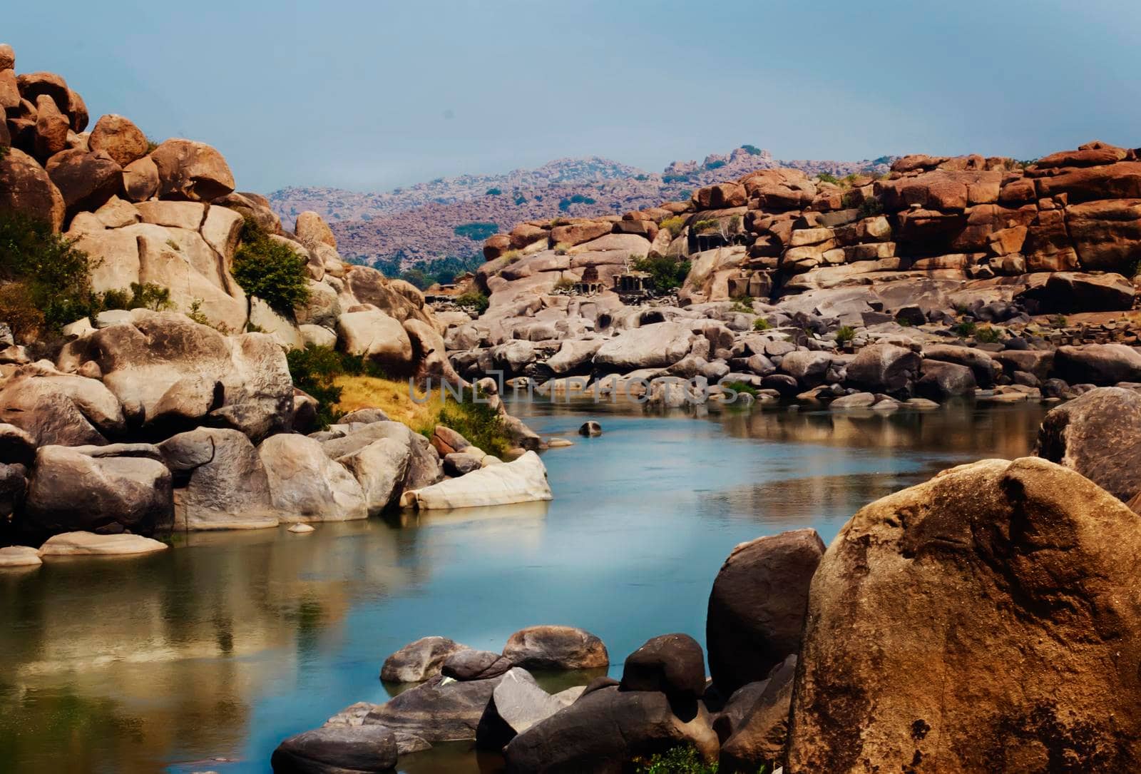 Small lake or river hidden in the middle of the Stones.