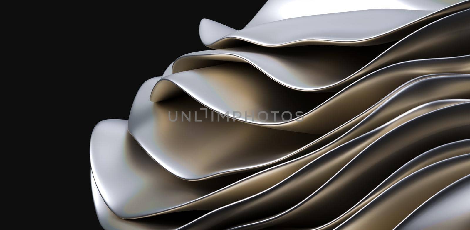 Beautiful luxurious abstract golden background, 3d rendering