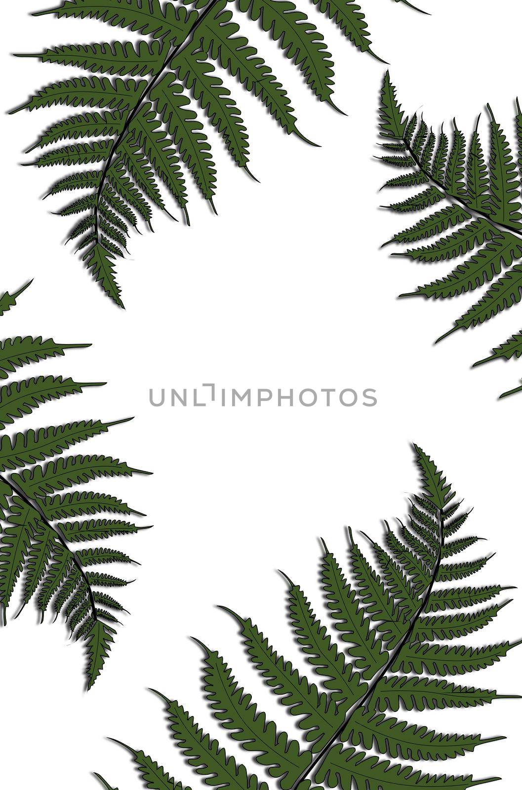 Creative tropical green leaves layout. Nature spring concept. Pattern by nazarovsergey