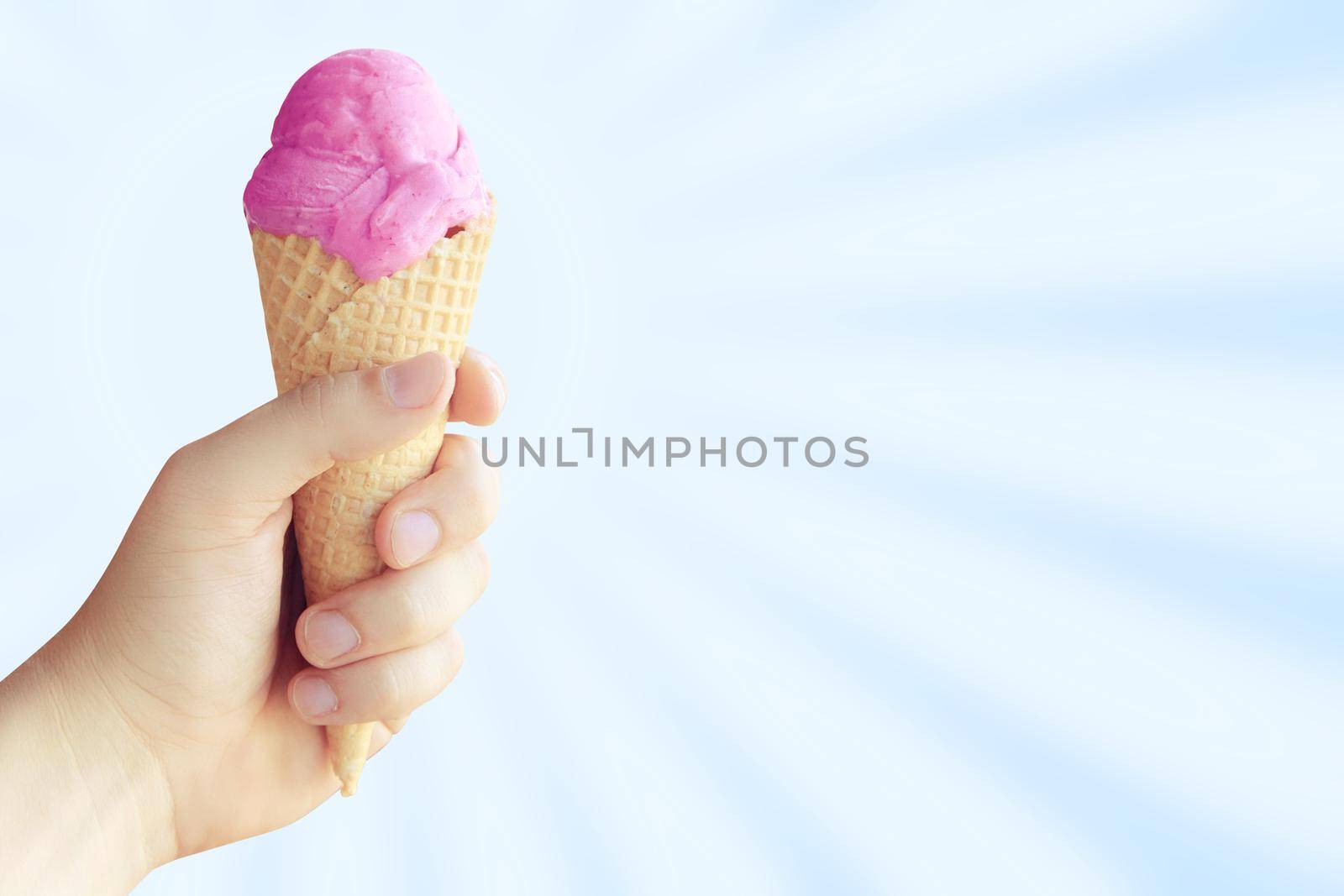 Delicious ice cream. Healthy summer food concept. by Taut