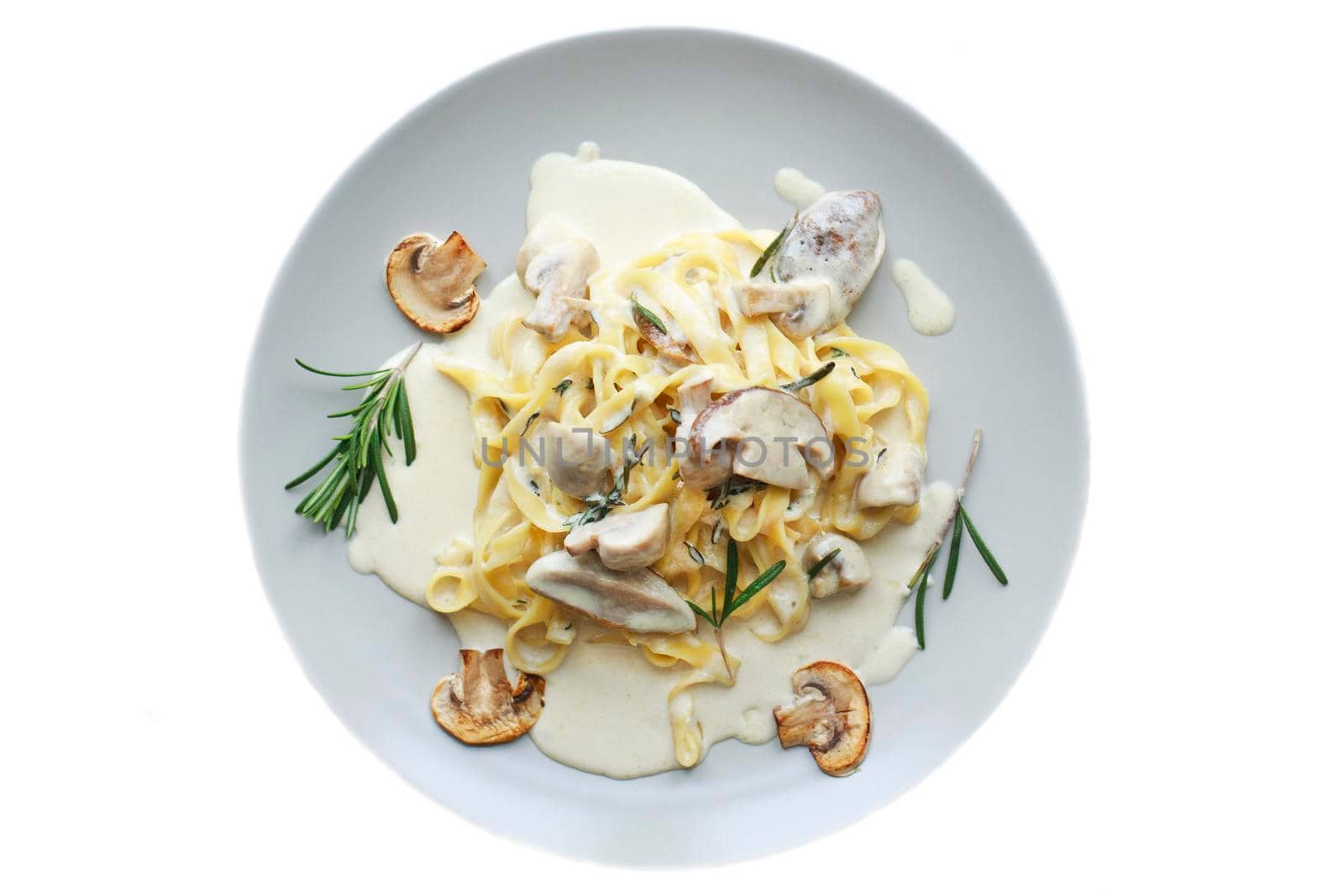 Tagliatelle vegetarian Pasta Dish with Mushrooms by Jyliana