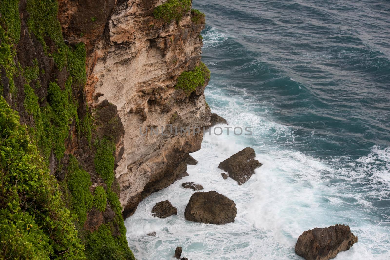 Clif and ocean. Pura Luhur Uluwatu, Bali, Indonesia by Jyliana