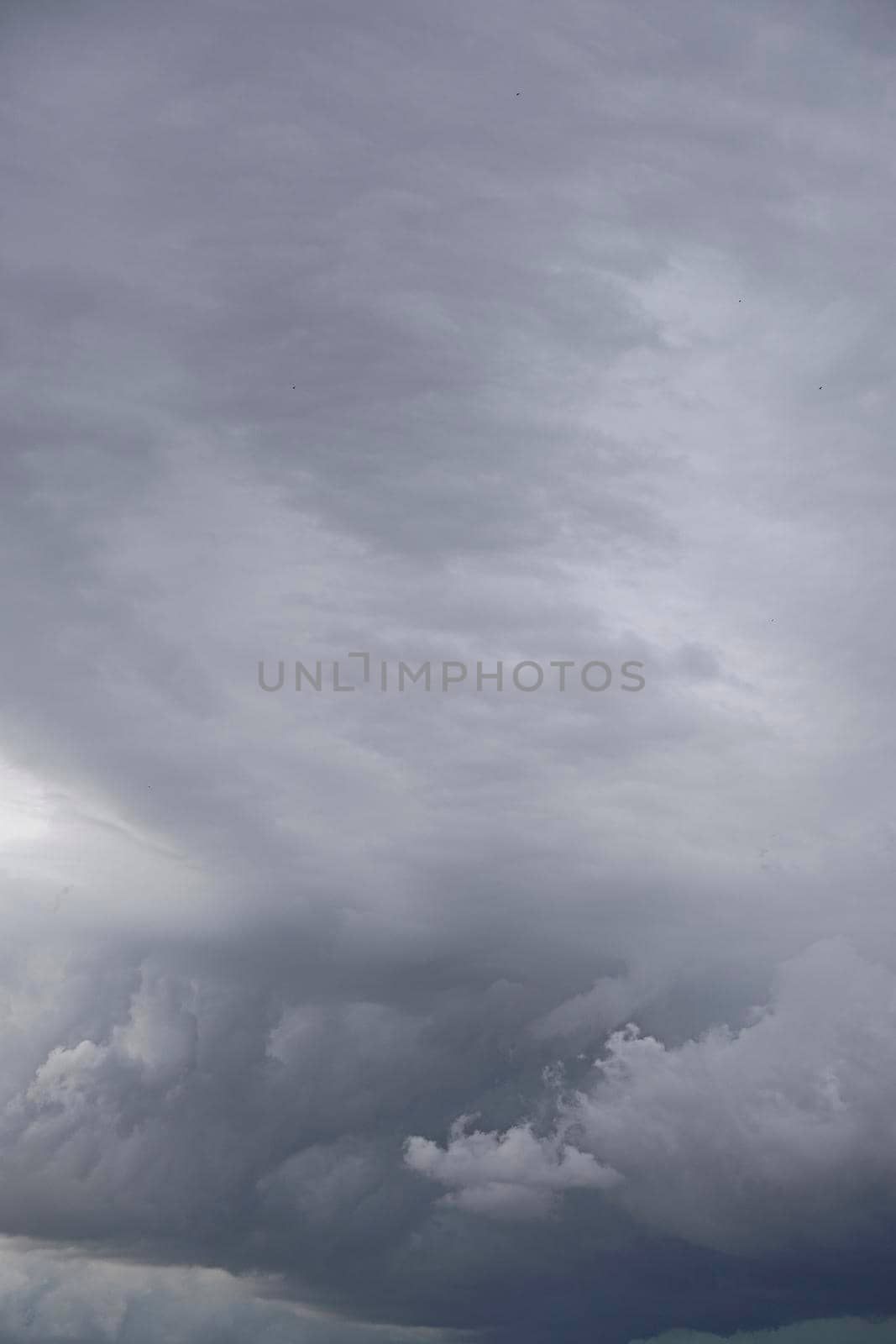 Blue sky full of white clouds, storm day by raul_ruiz