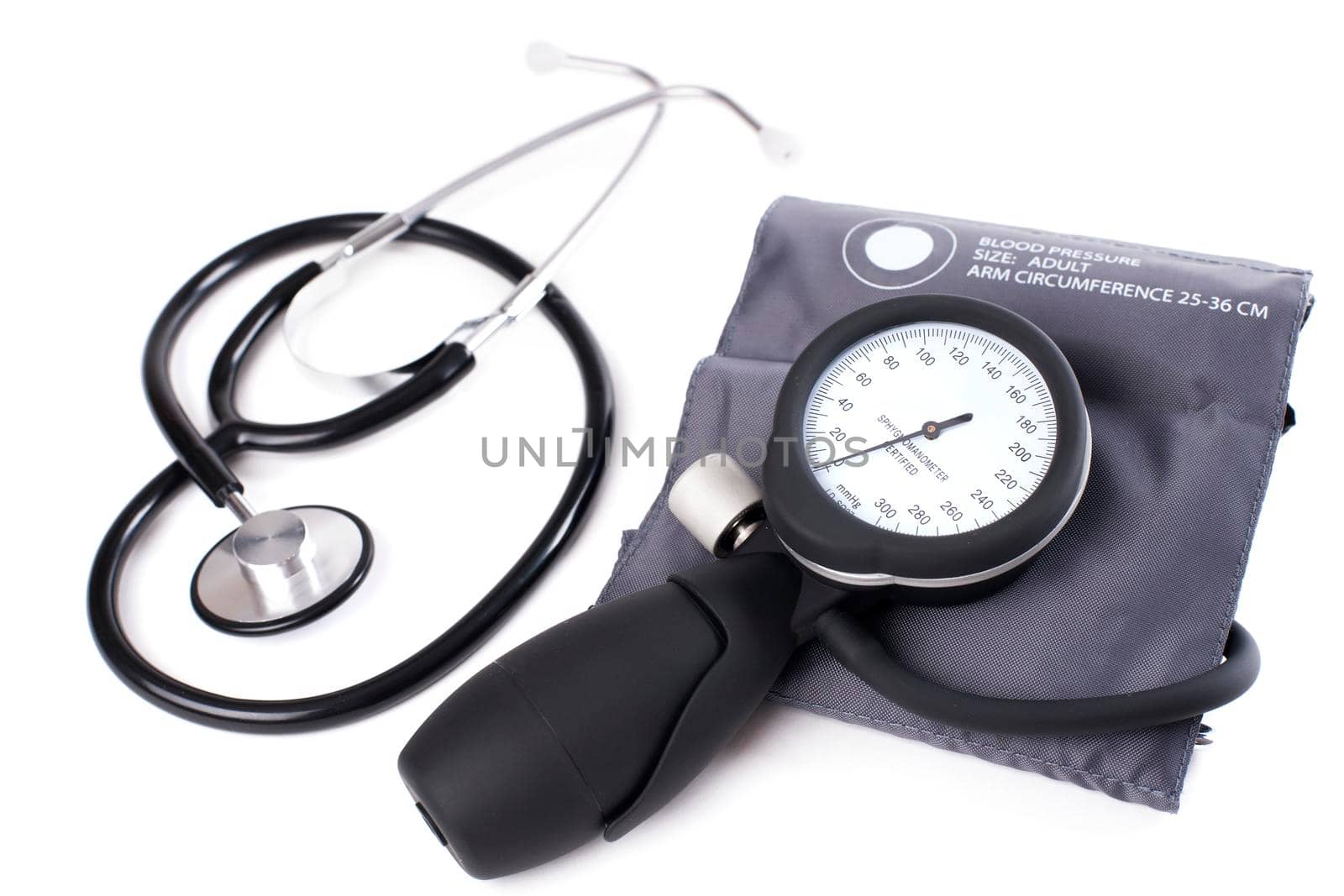 Hypertension digital blood pressure monitor - Tonometer. Stock I by Jyliana