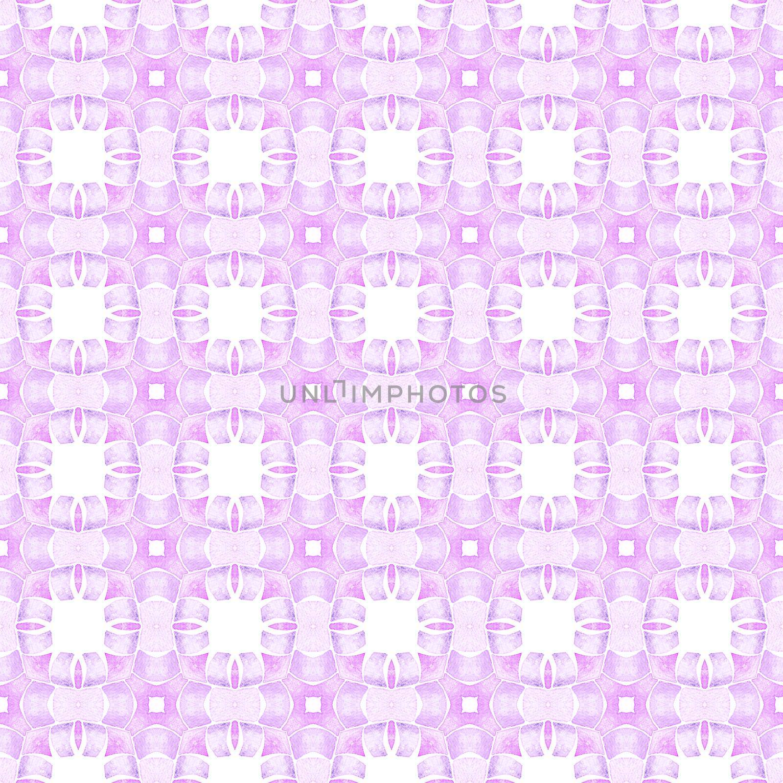 Exotic seamless pattern. Purple exquisite boho by beginagain