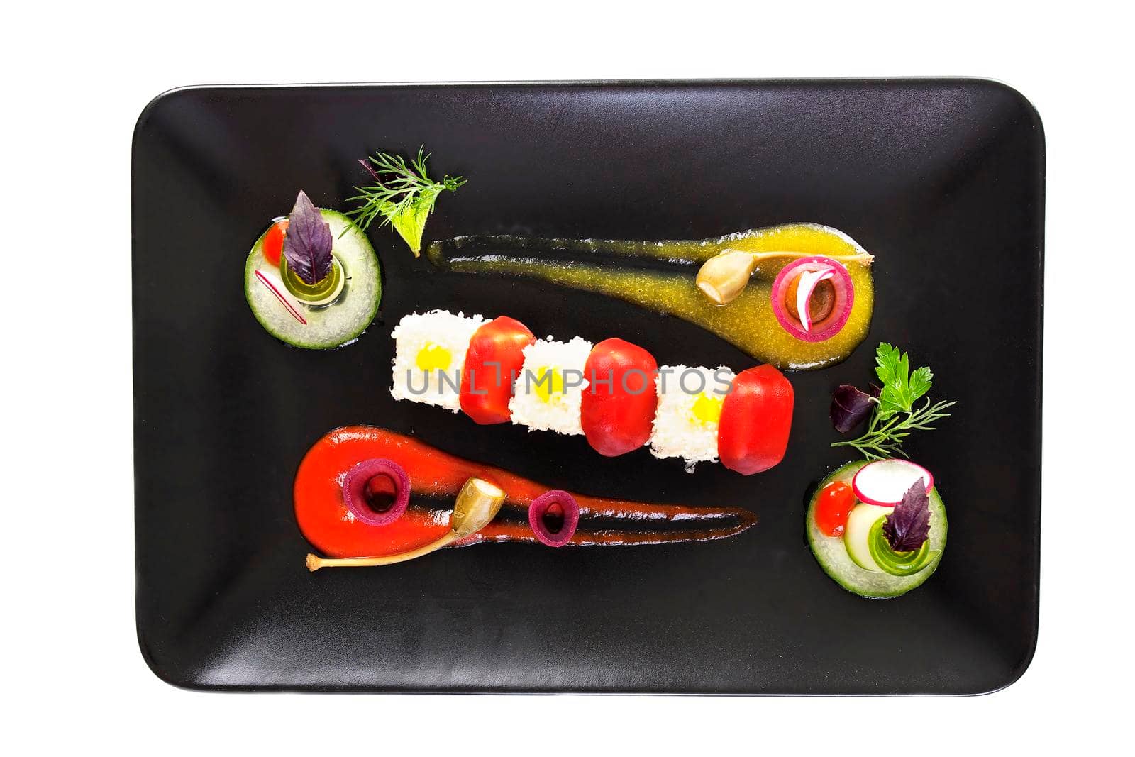 Molecular cuisine vegetable salad by Jyliana