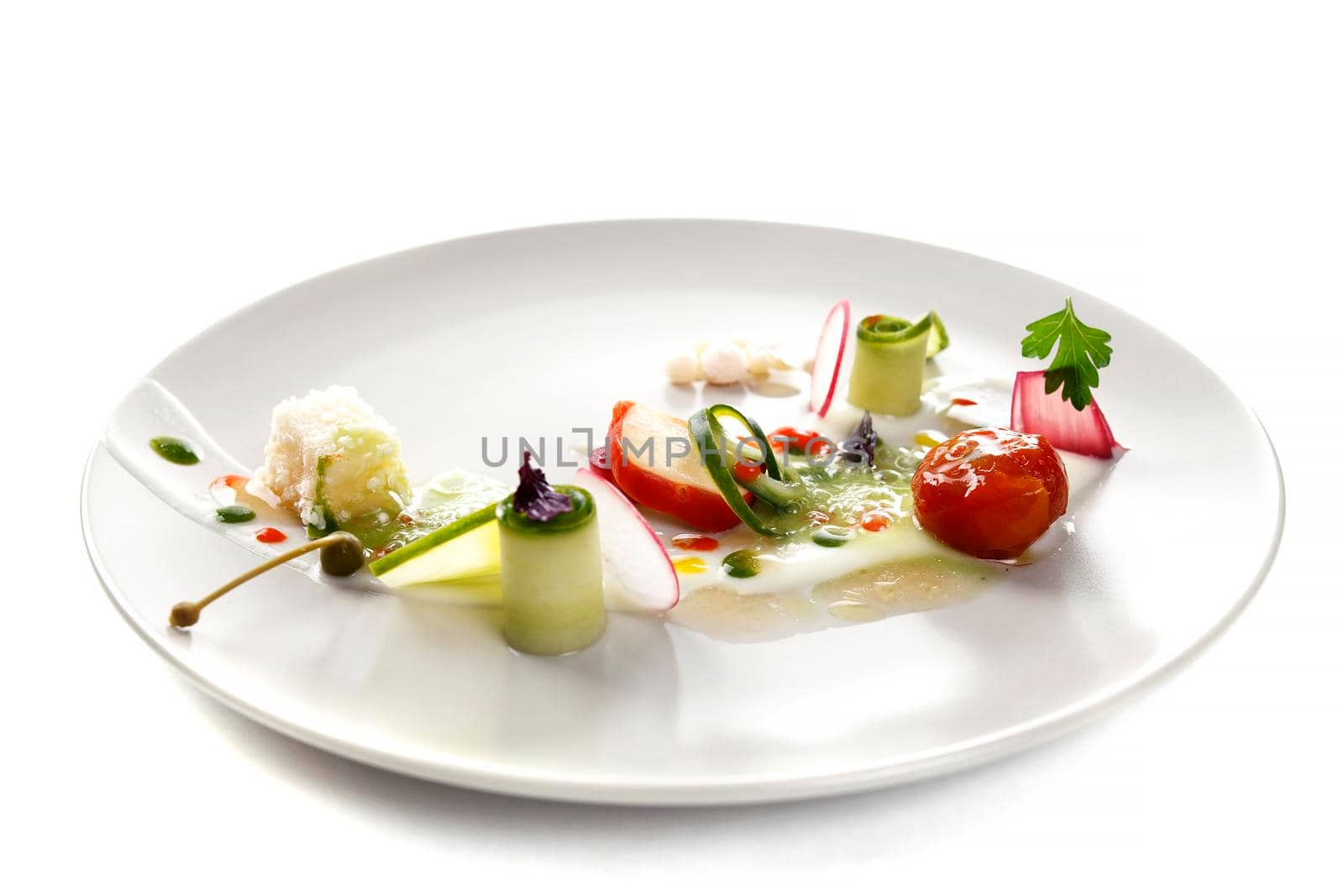 Molecular cuisine vegetable salad by Jyliana