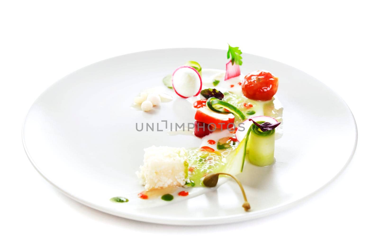 Molecular cuisine vegetable salad by Jyliana