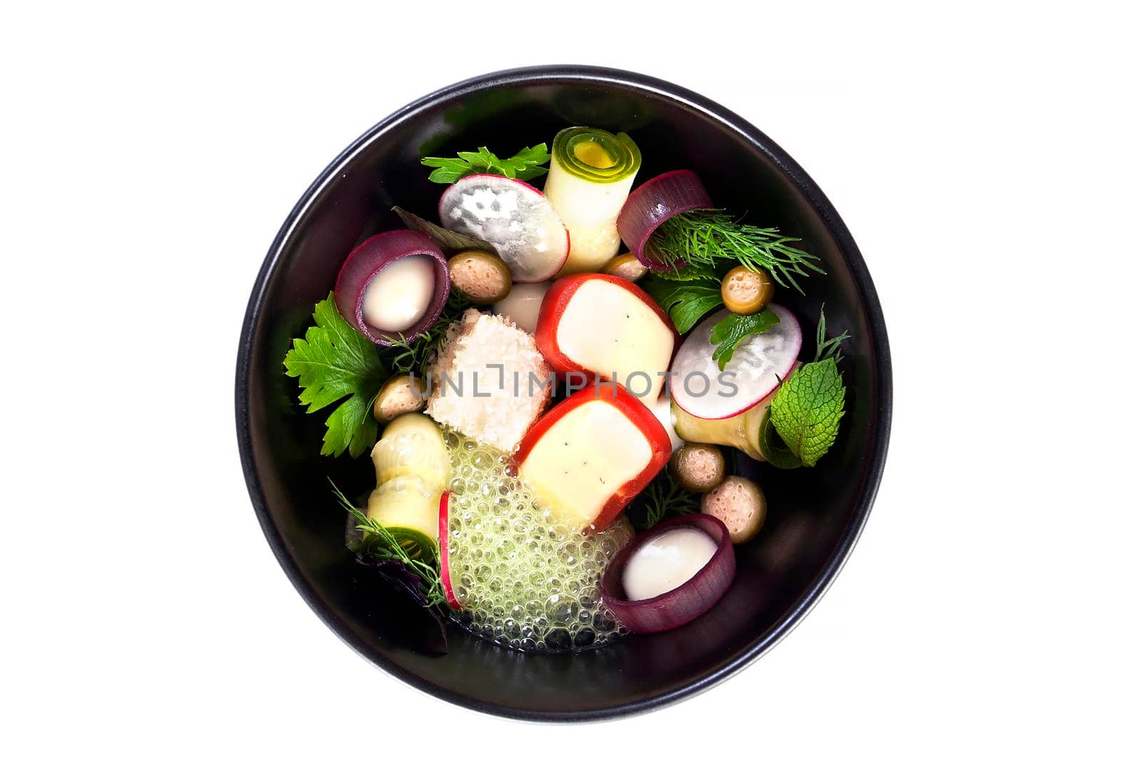 Molecular cuisine vegetable salad by Jyliana