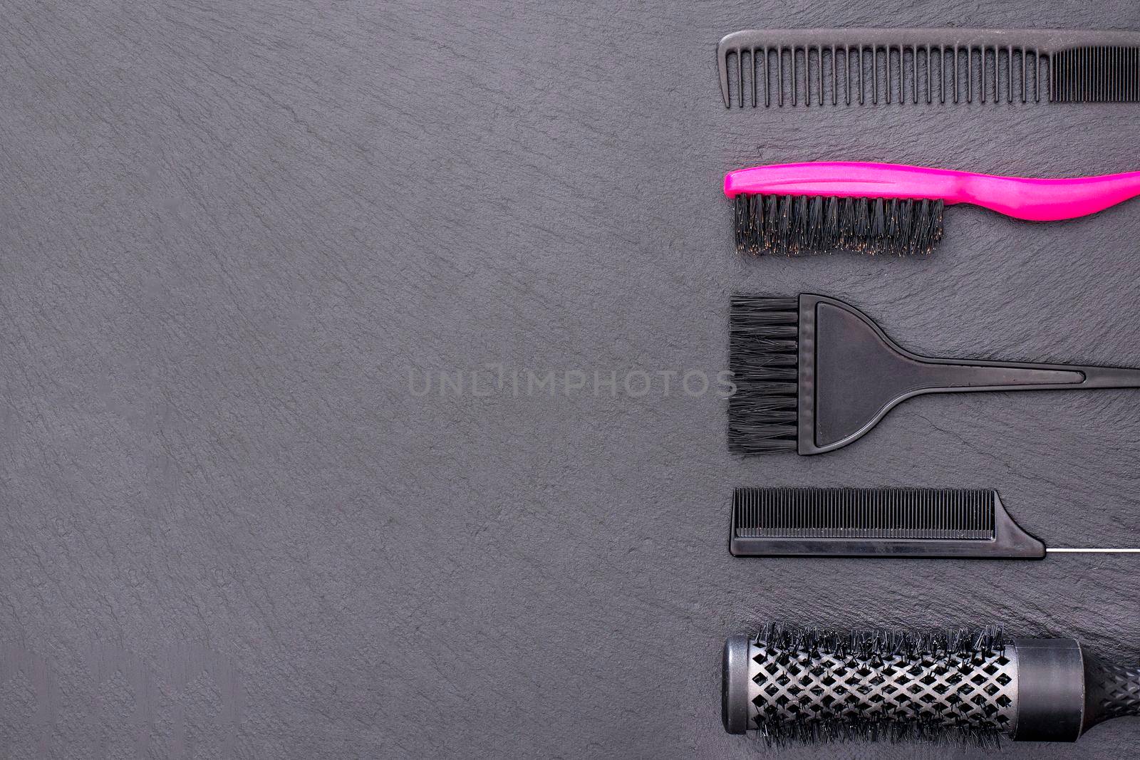 Salon Hairdresser Accessories, Comb, application brush by Jyliana