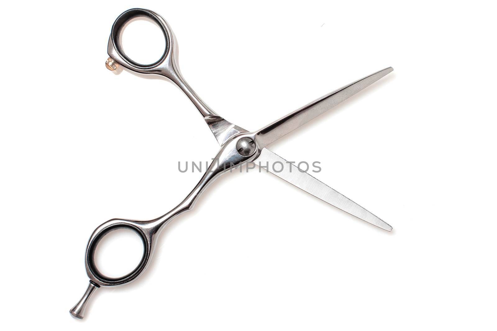 Hairdresser Accessories, Razor for cutting hair on a white background