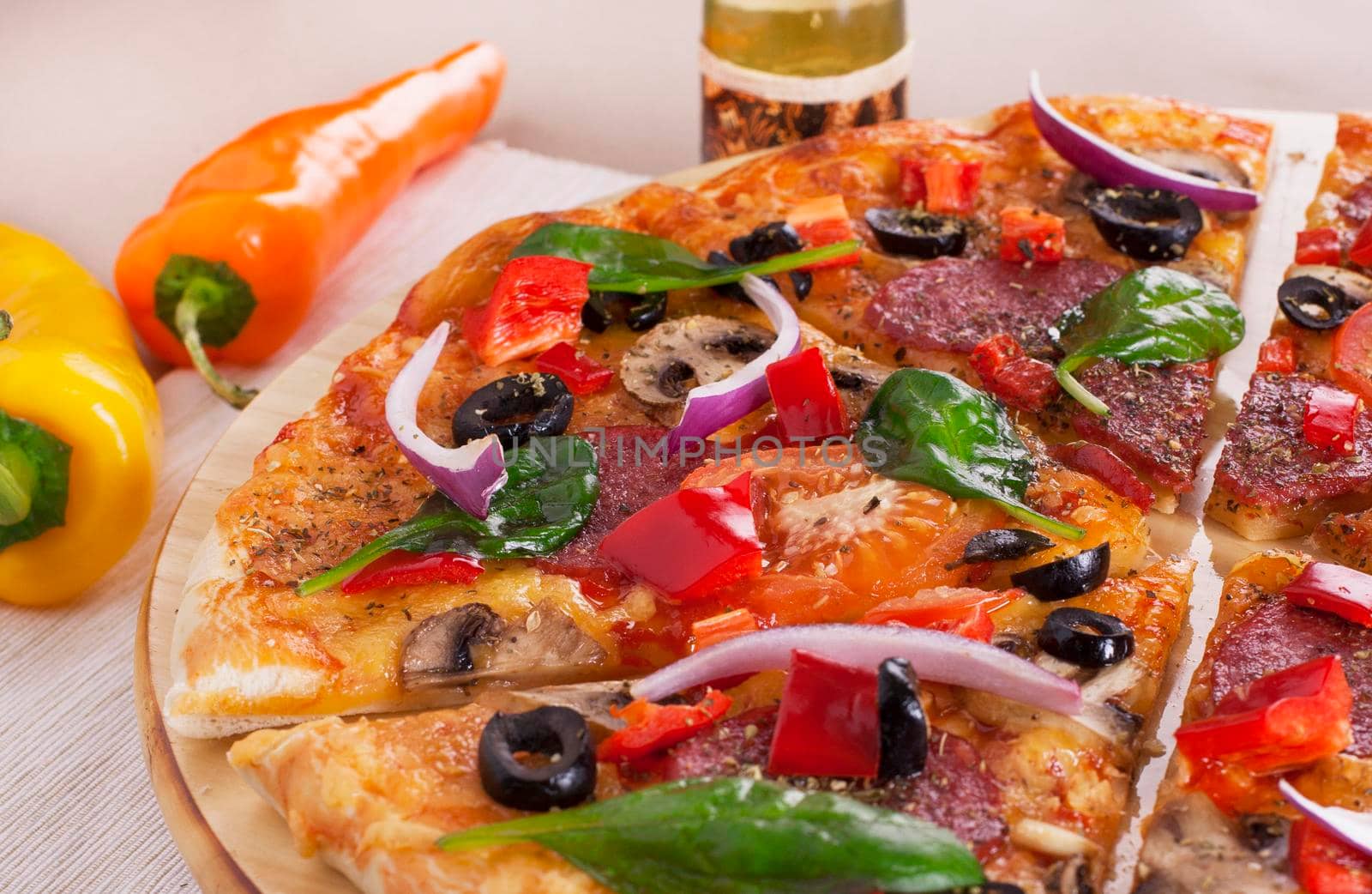 Slice of Delicious fresh Pepperoni Pizza.