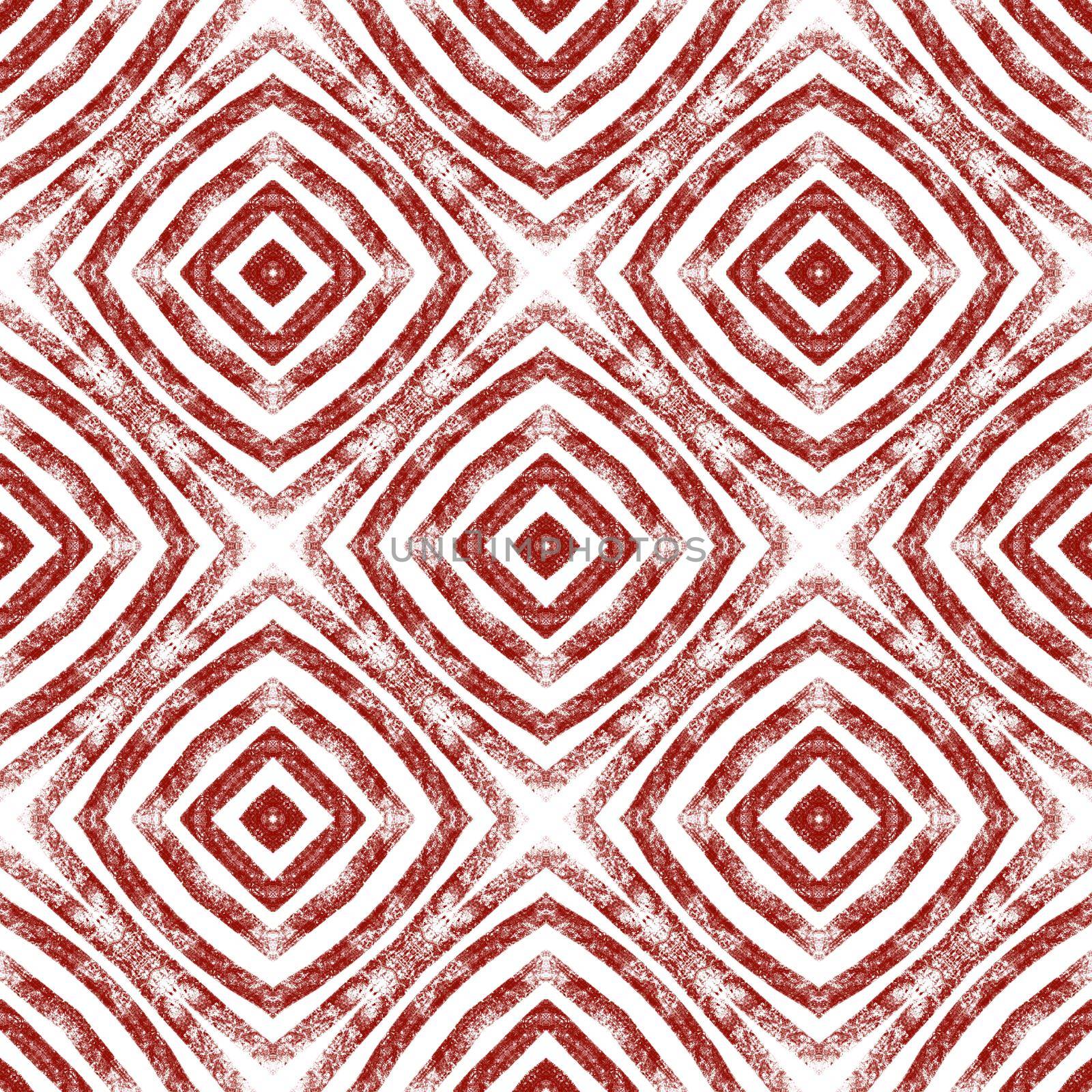 Chevron stripes design. Wine red symmetrical by beginagain